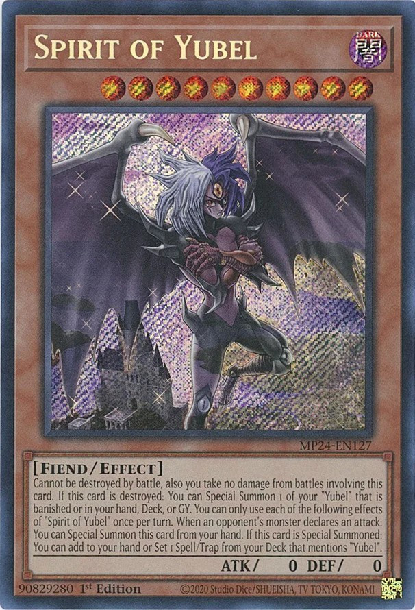 YUGIOH (MISPRINT) Spirit of Yubel MP24-EN127 Secret Rare YUGIOH (MISPRINT) Spirit of Yubel MP24-EN127 Secret Rare
