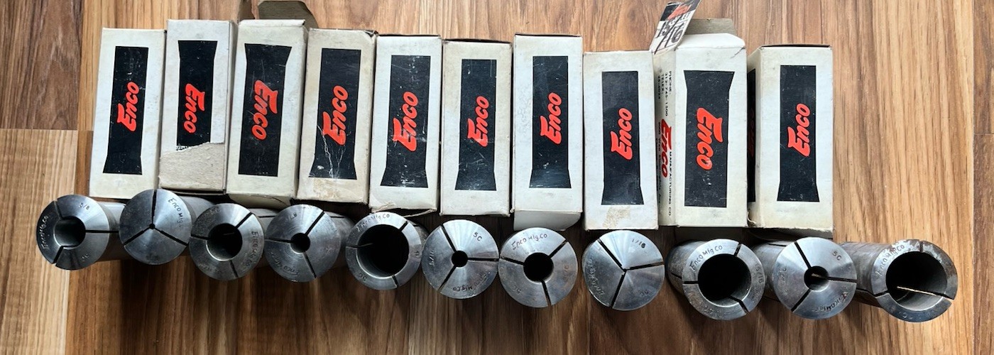 enco collets 5c lot  1/16
