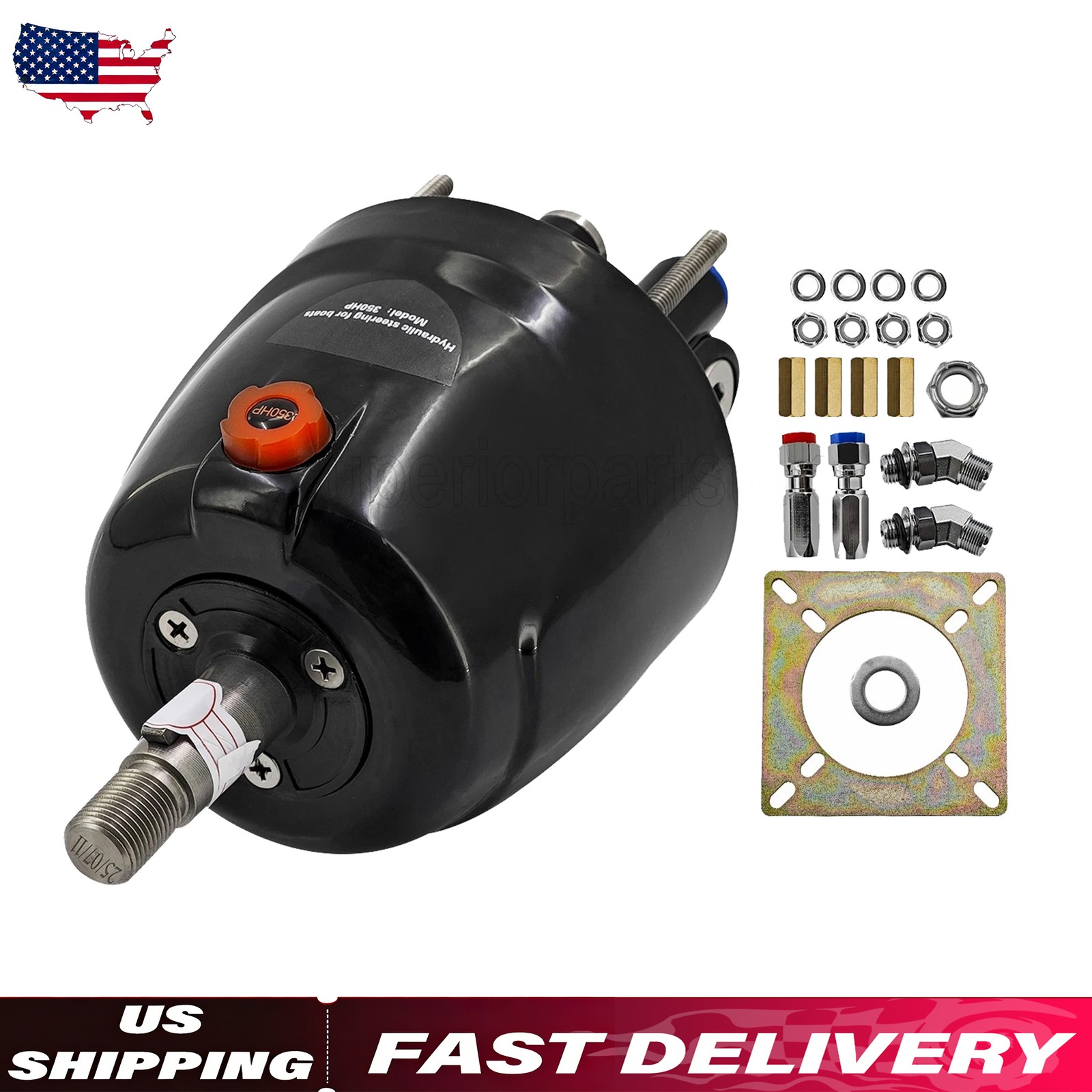 For SEASTAR HH5271-4 SEASTAR HELM 1.7 FM ORB Hydraulic Marine Helm Pump 350HP
