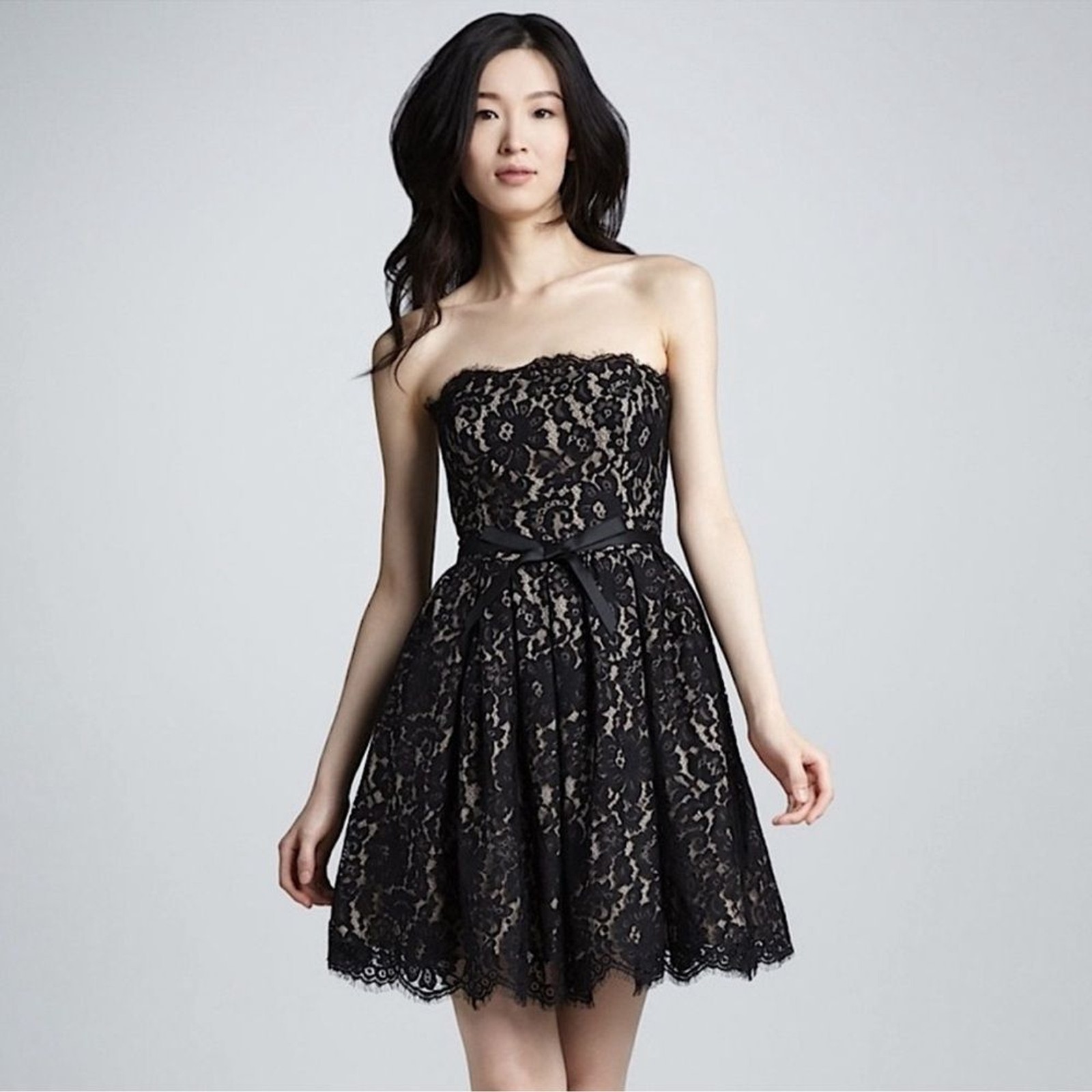 NWT Neiman Marcus/ Robert Rodriguez Target Black Lace Strapless Dress Size 2 NWT Neiman Marcus/ Robert Rodriguez Target Black Lace Strapless Dress Size 2
