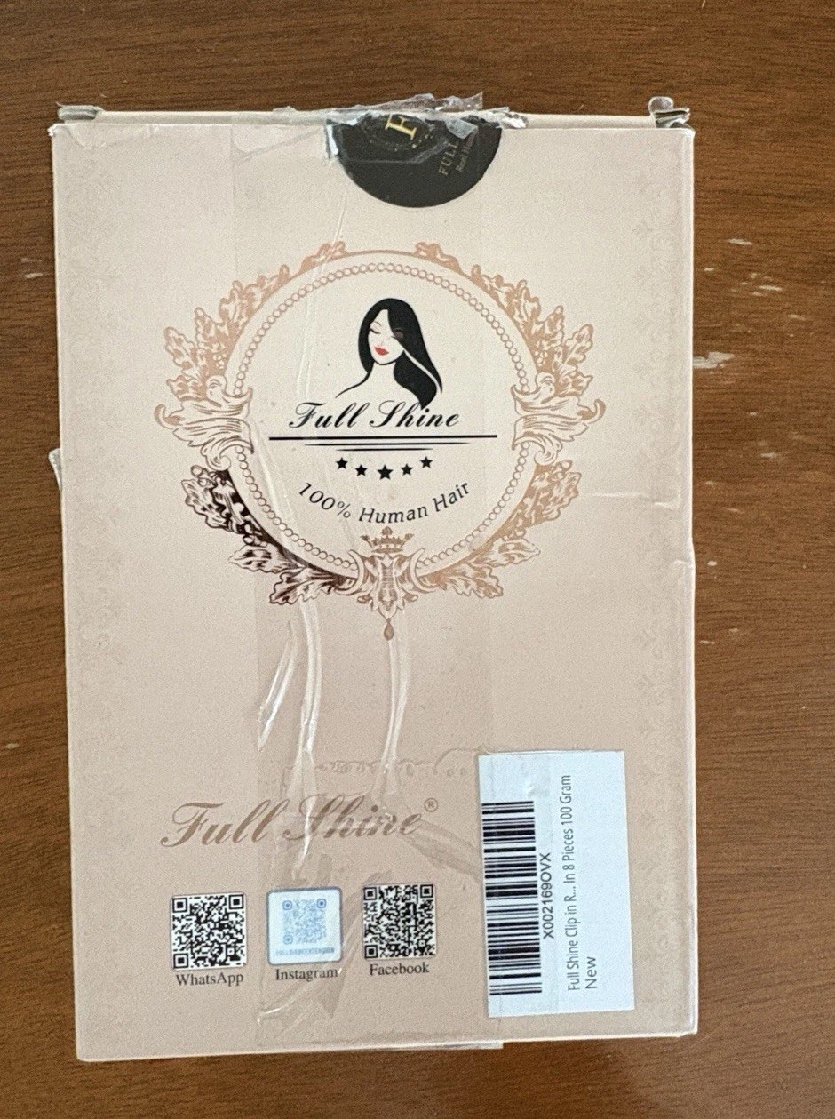Full Shine Human Hair Clip In Mid Head Hair Extensions 8pcs 18\ Full Shine Human Hair Clip In Mid Head Hair Extensions 8pcs 18\