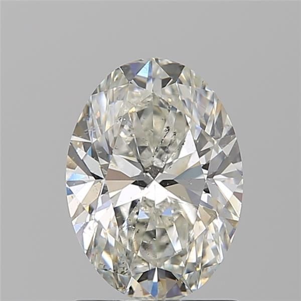 Natural Mined Diamond 1.49 CT Certified AGI Oval Cut Loose H color SI1 clarity