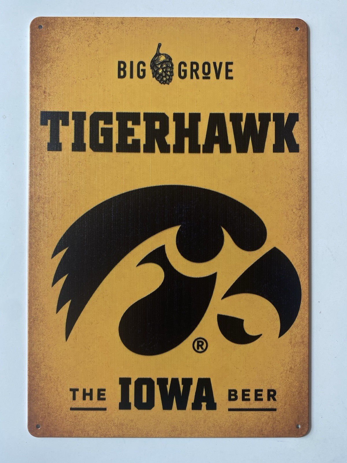 Iowa Hawkeyes Big Grove Brewing Sign - Tigerhawk - THE Iowa Beer Iowa Hawkeyes Big Grove Brewing Sign - Tigerhawk - THE Iowa Beer