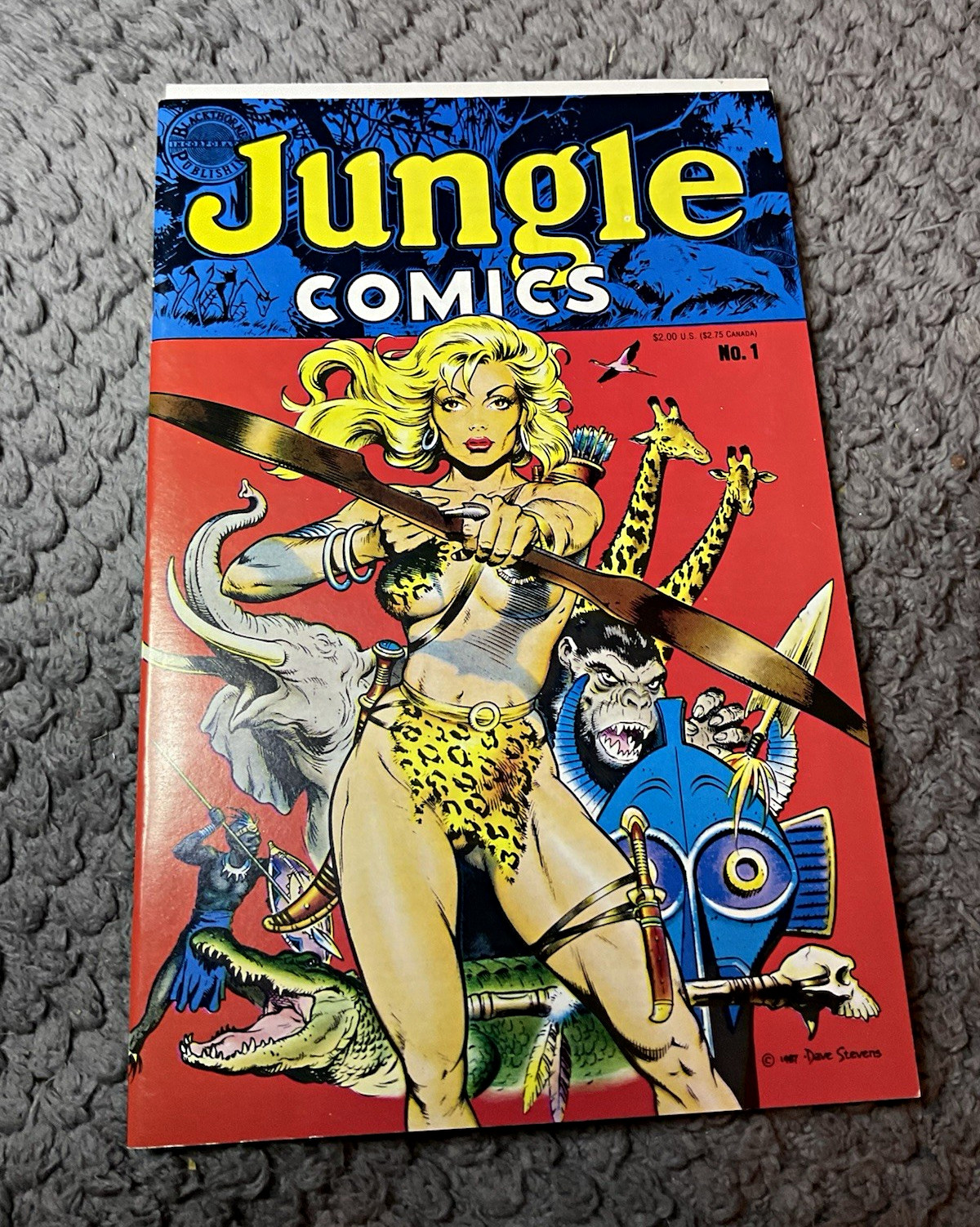 Jungle Comics #1. Blackthorne. 1988 Copper Age. Dave Stevens Cover Jungle Comics #1. Blackthorne. 1988 Copper Age. Dave Stevens Cover