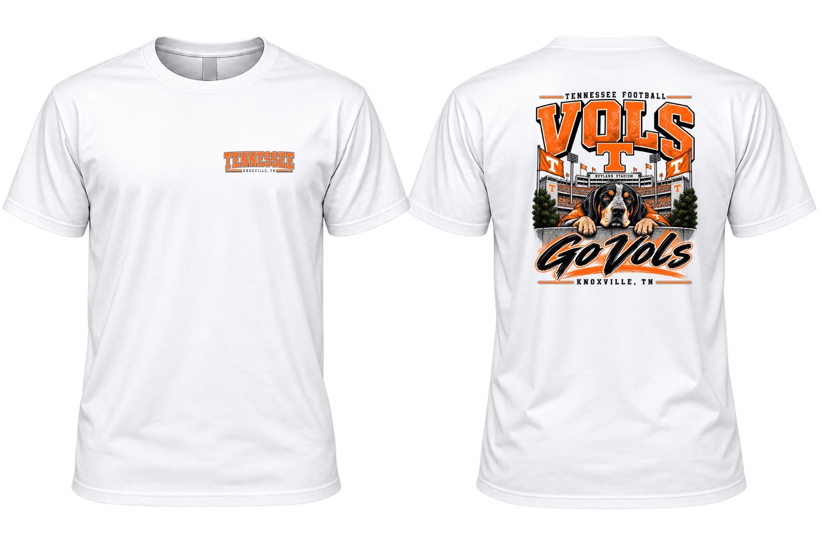 Custom Tennessee Vols  Mascot Premium Quality Tee\'s