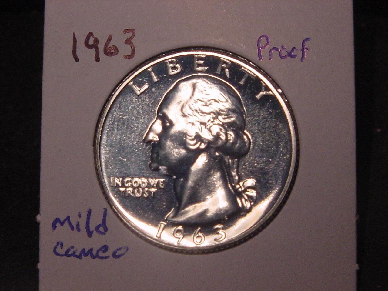 1963 WASHINGTON QUARTER CHOICE PROOF BETTER DATE 