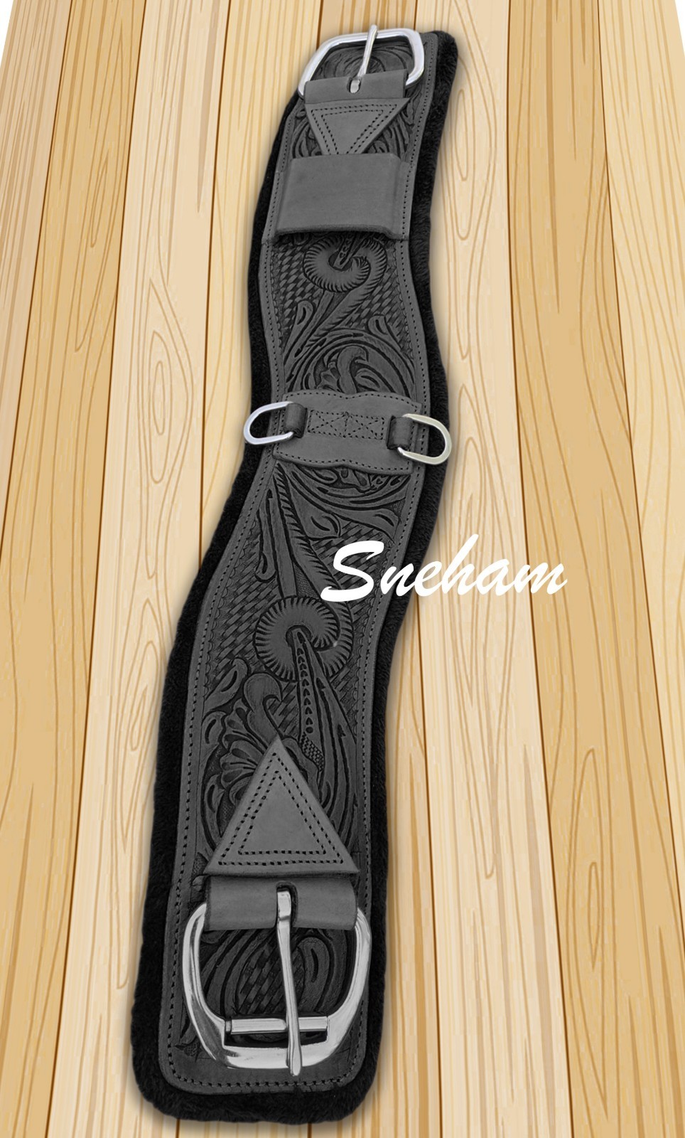Brown Genuine Leather Cinch Western Horse Rear Flank Back Girth For Horse