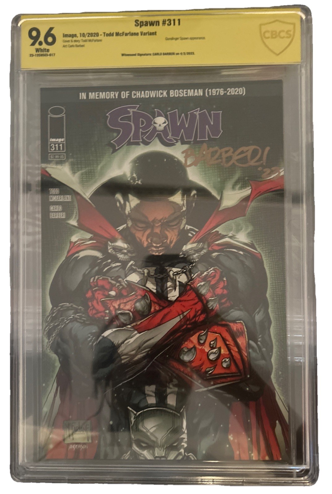 Spawn #311 Chadwick Boseman Tribute-Todd McFarlane Cover (Image Comics)