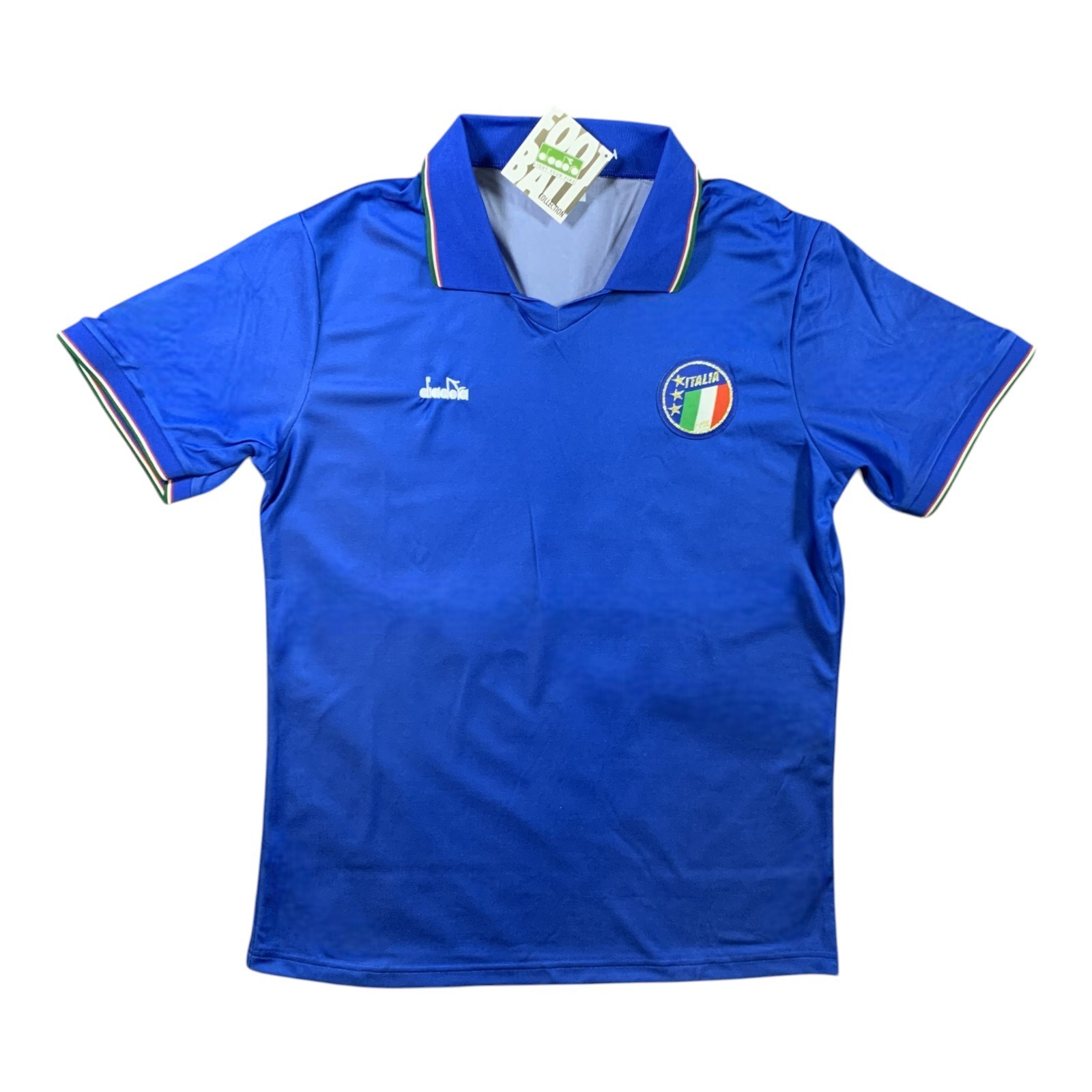 Italy 1990 World Cup Home Jersey - Retro Vintage Shirt - Men Size Large - New