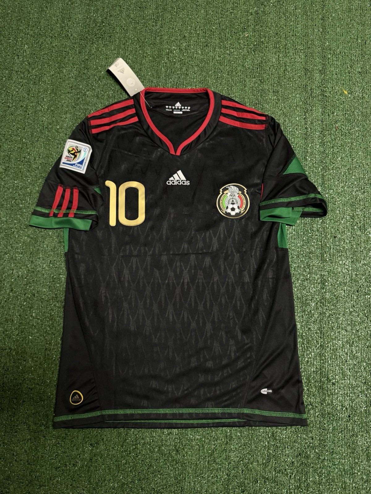 2010 Mexico Away Retro Giovani Dos Santos #10 Vintage Iconic Black 2010 LARGE