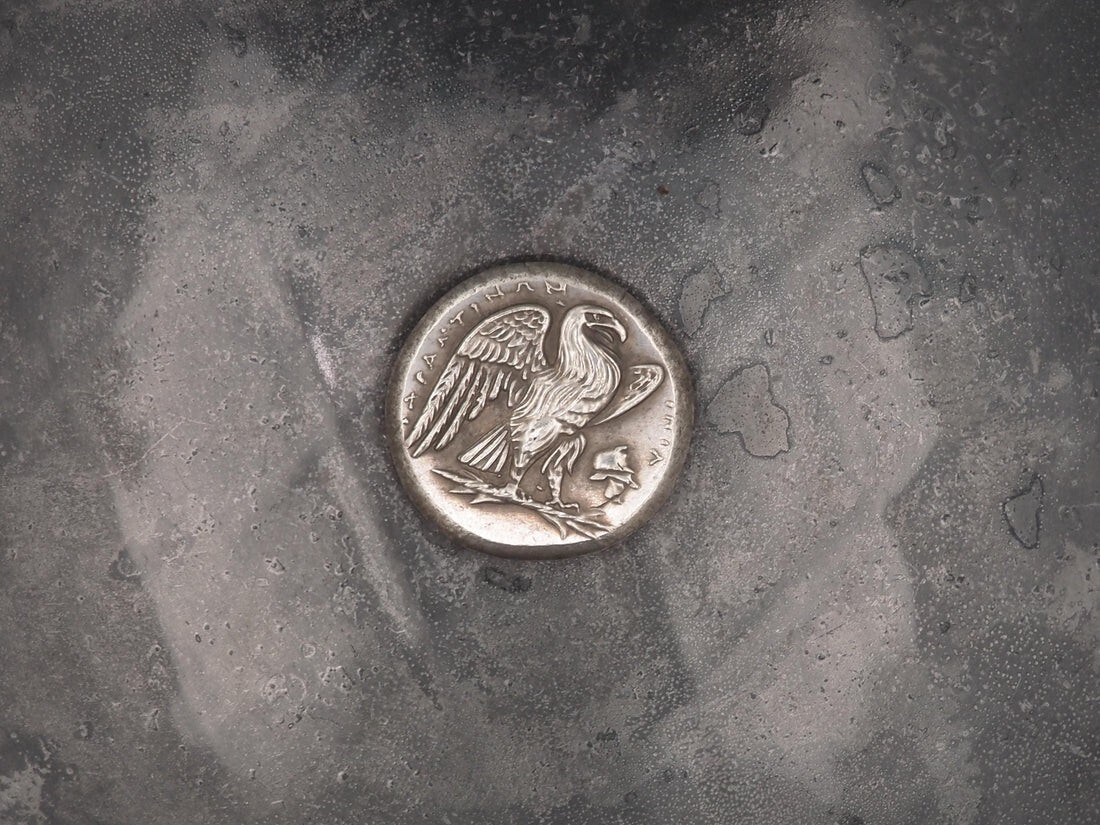 Laureate Head Of Zeus Crete Lyttos Ancient Greek Token Coin