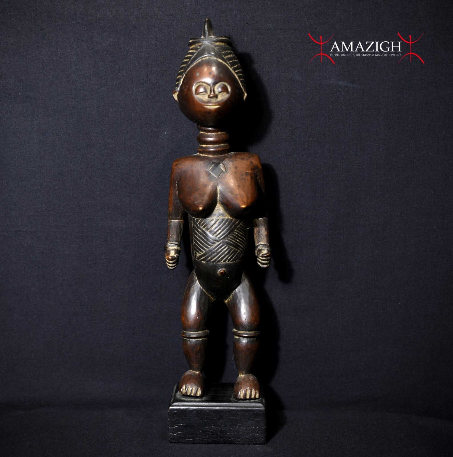 Fine Old Mende Female Figure - Sierra Leone