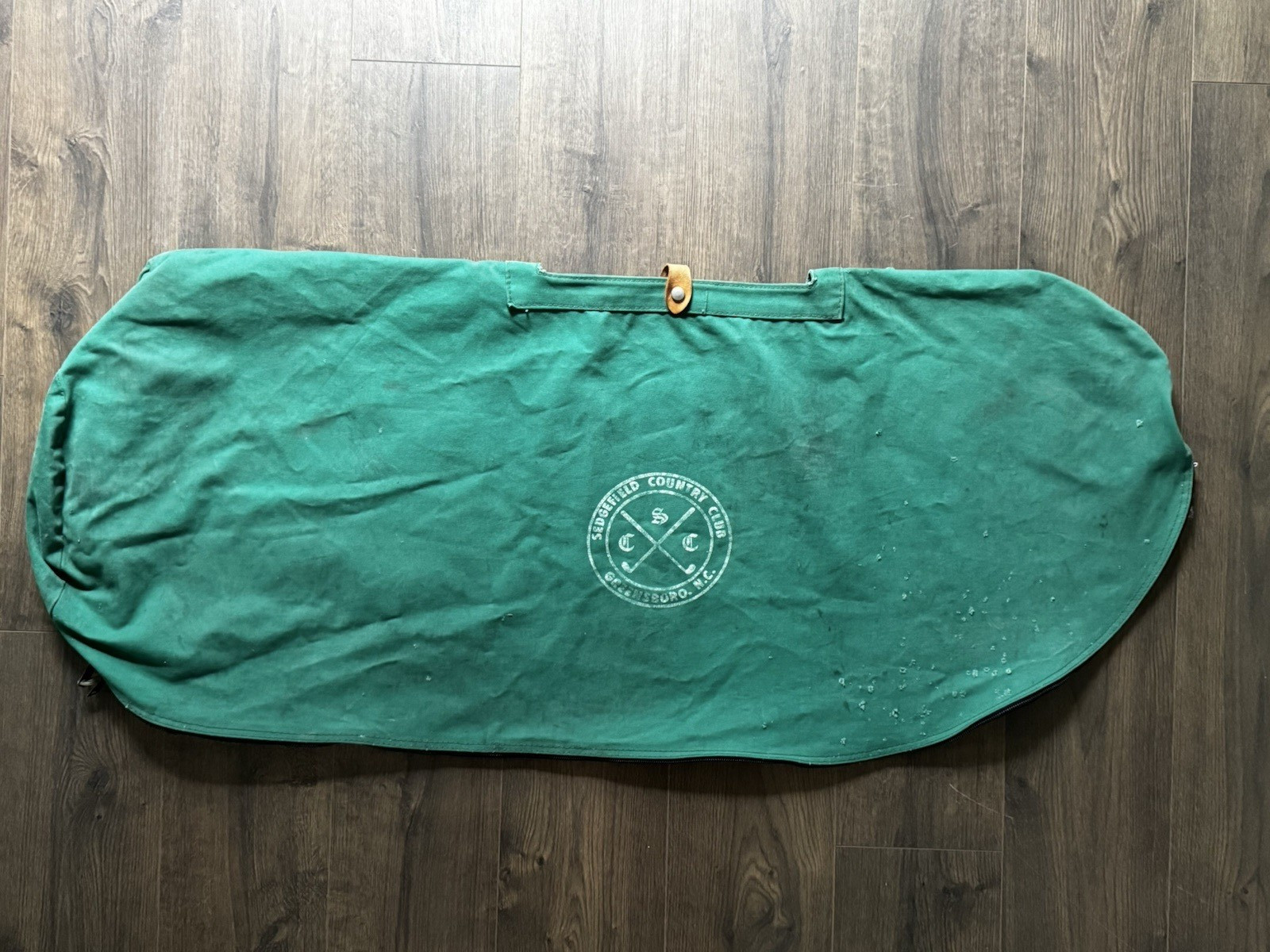 Vintage Sedgefield Country Club Golf Bag Travel Cover Scott Mfg Greensboro NC