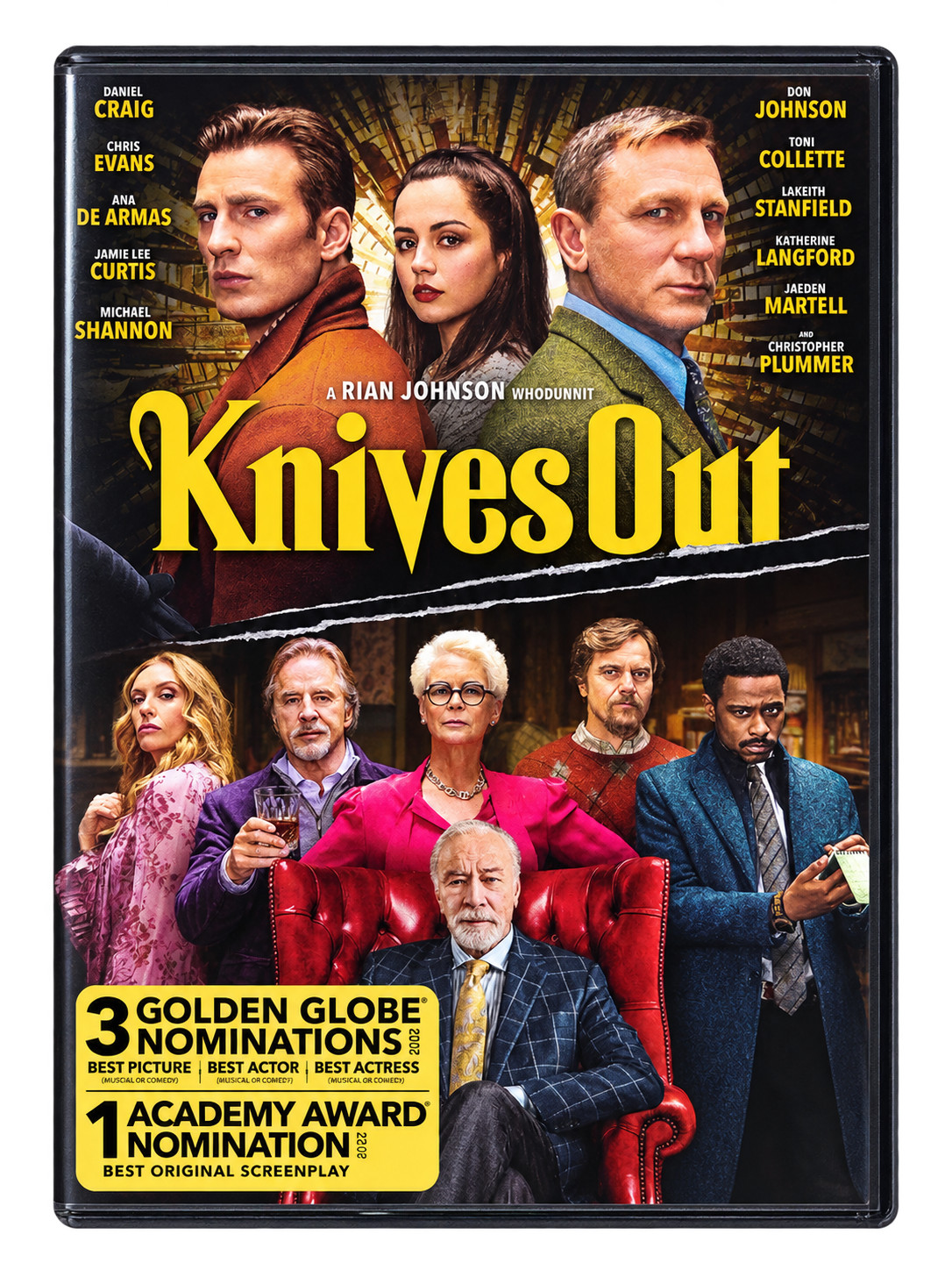 Knives Out (FACTORY SEALED) DVD Daniel Craig Chris Evans Ana de Armas Mystery
