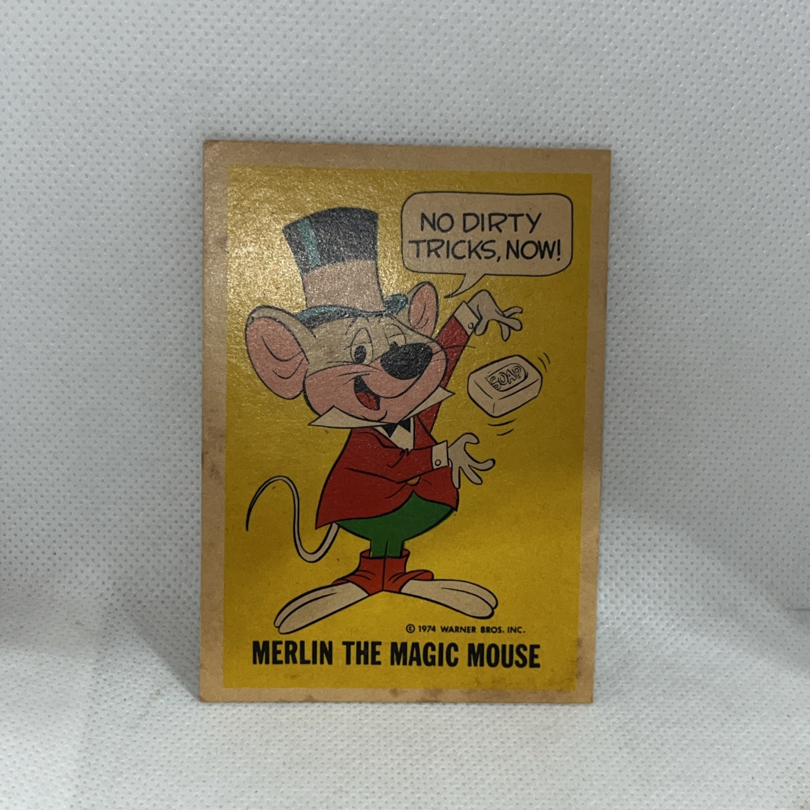 1974 National Periodical Wonder Bread card MERLIN THE MAGIC MOUSE HIGH GRADE 1974 National Periodical Wonder Bread card MERLIN THE MAGIC MOUSE HIGH GRADE