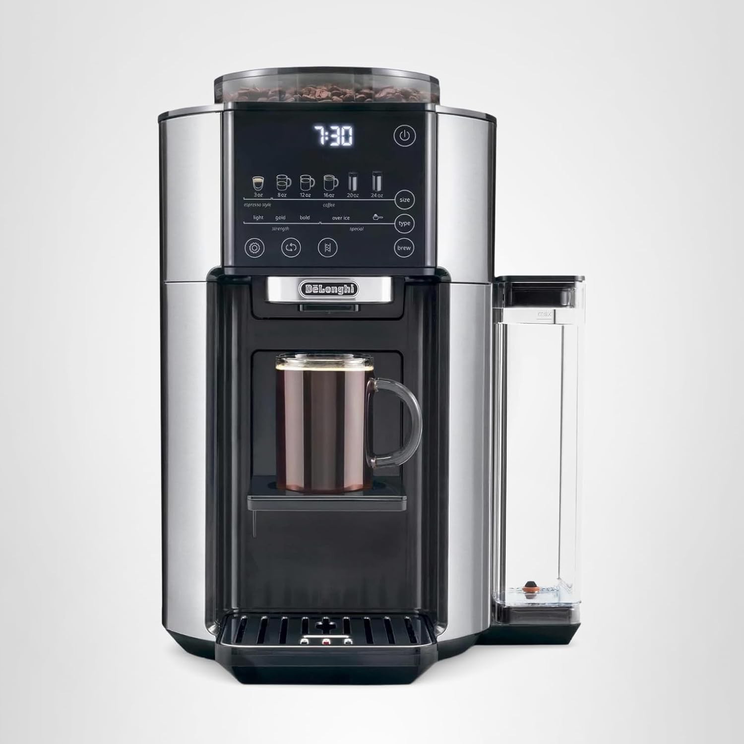 DeLonghi True Brew Drip Coffee Maker with Built in Grinder - Single Serve (/R...
