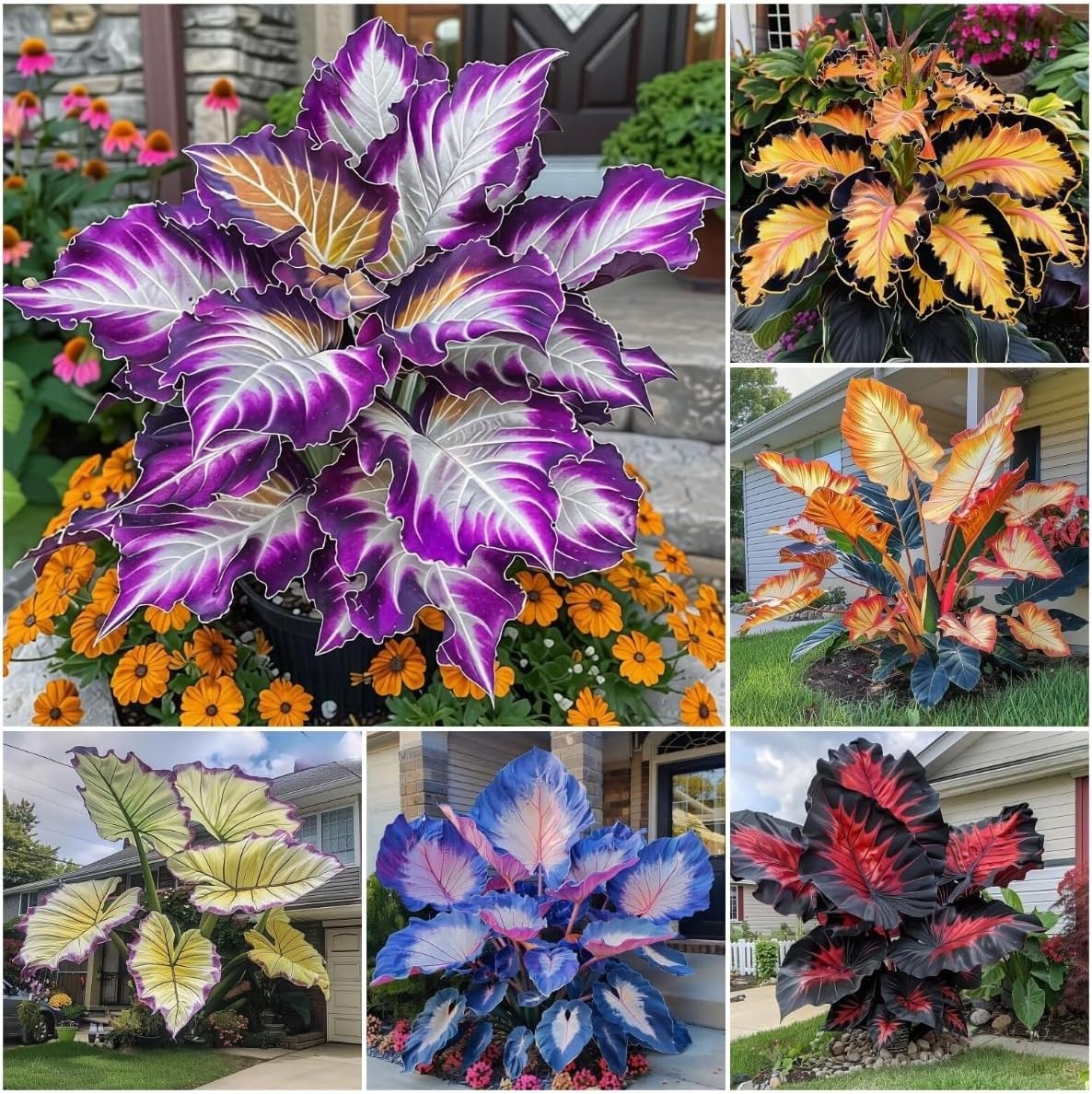 310+ Mixed Color Hosta Seeds Large Leaf Perennial Shade Garden Plant