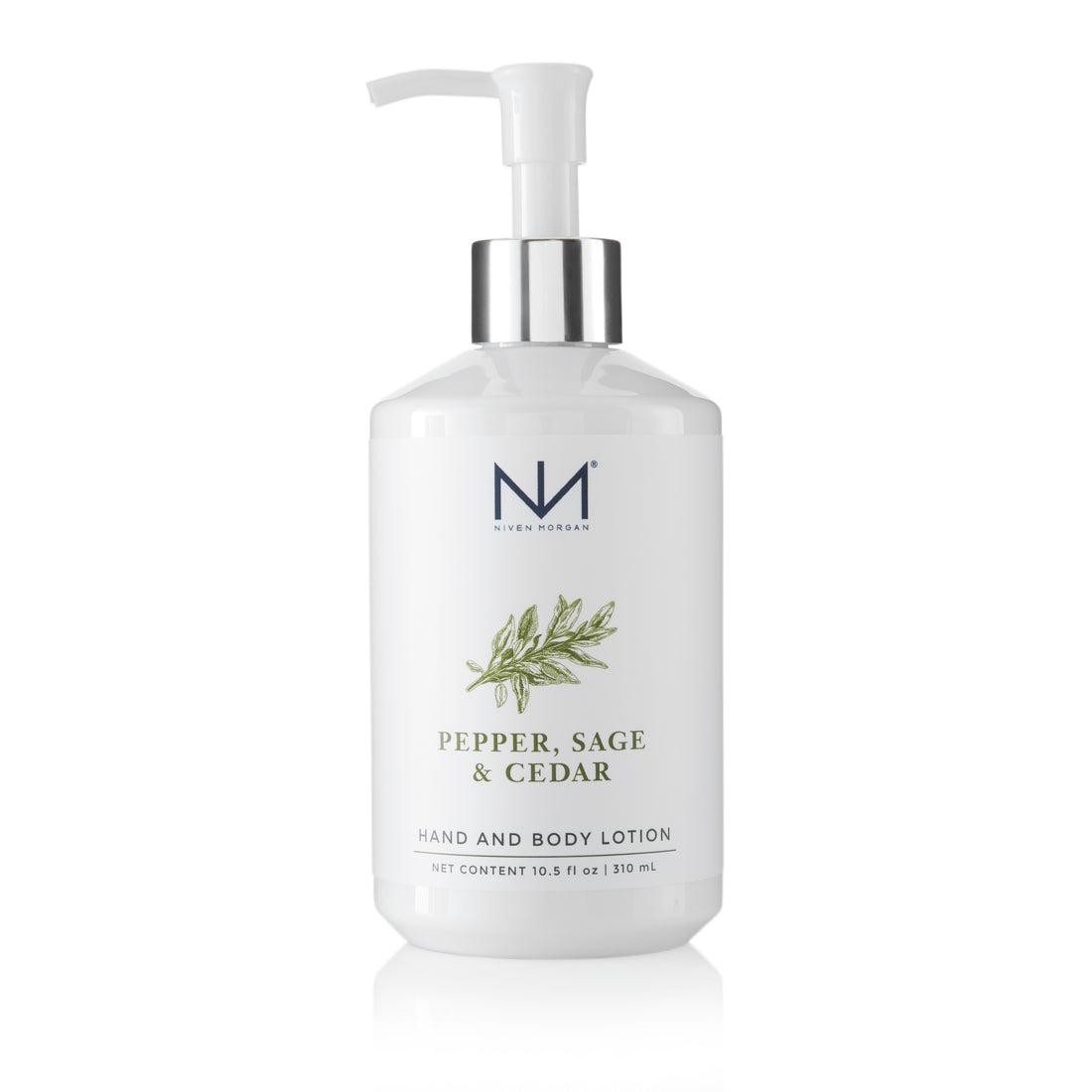 Niven Morgan Pepper Sage and Cedar Hand Lotion