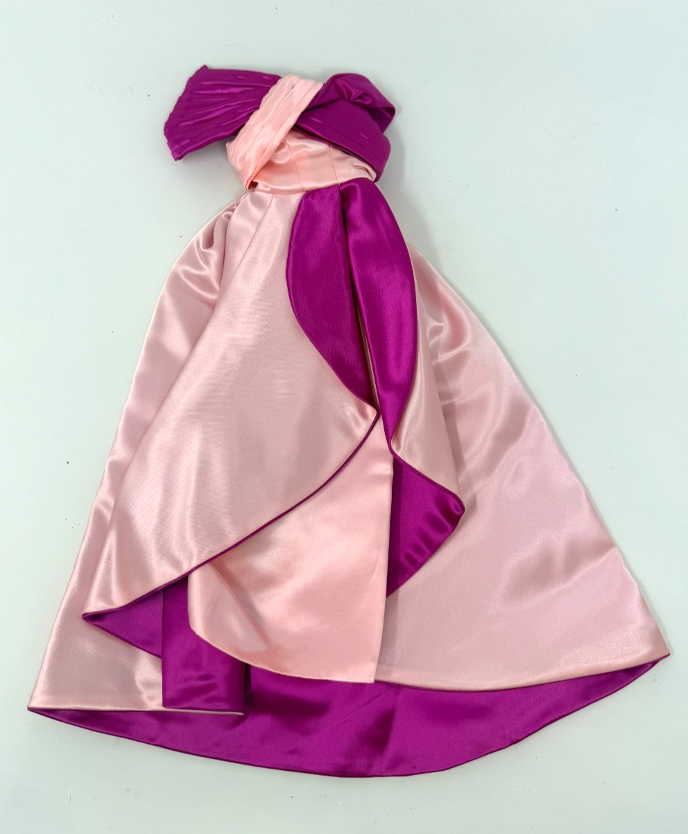 Handmade Pink Satin Ballgown For 21\ Handmade Pink Satin Ballgown For 21\