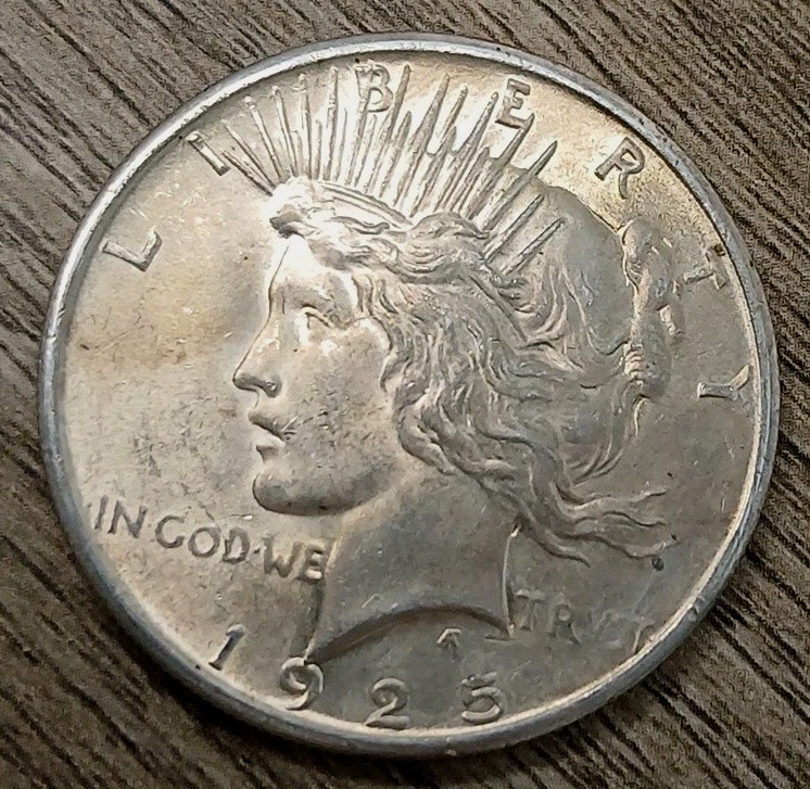 1925-P AU Peace Dollar - Low Shipping #2