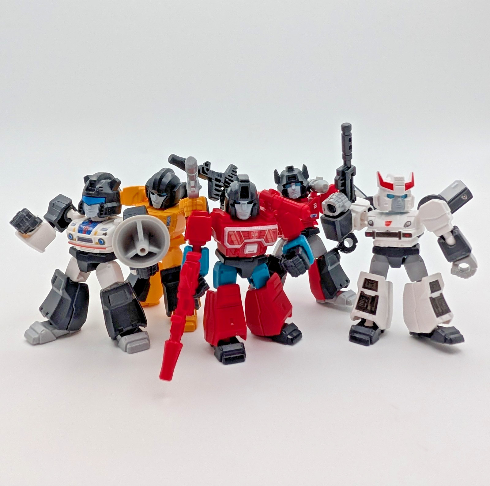 COMBO Blokees TF Defender Autobot Jazz, Sunstreaker, Sideswipe, Perceptor, Prowl