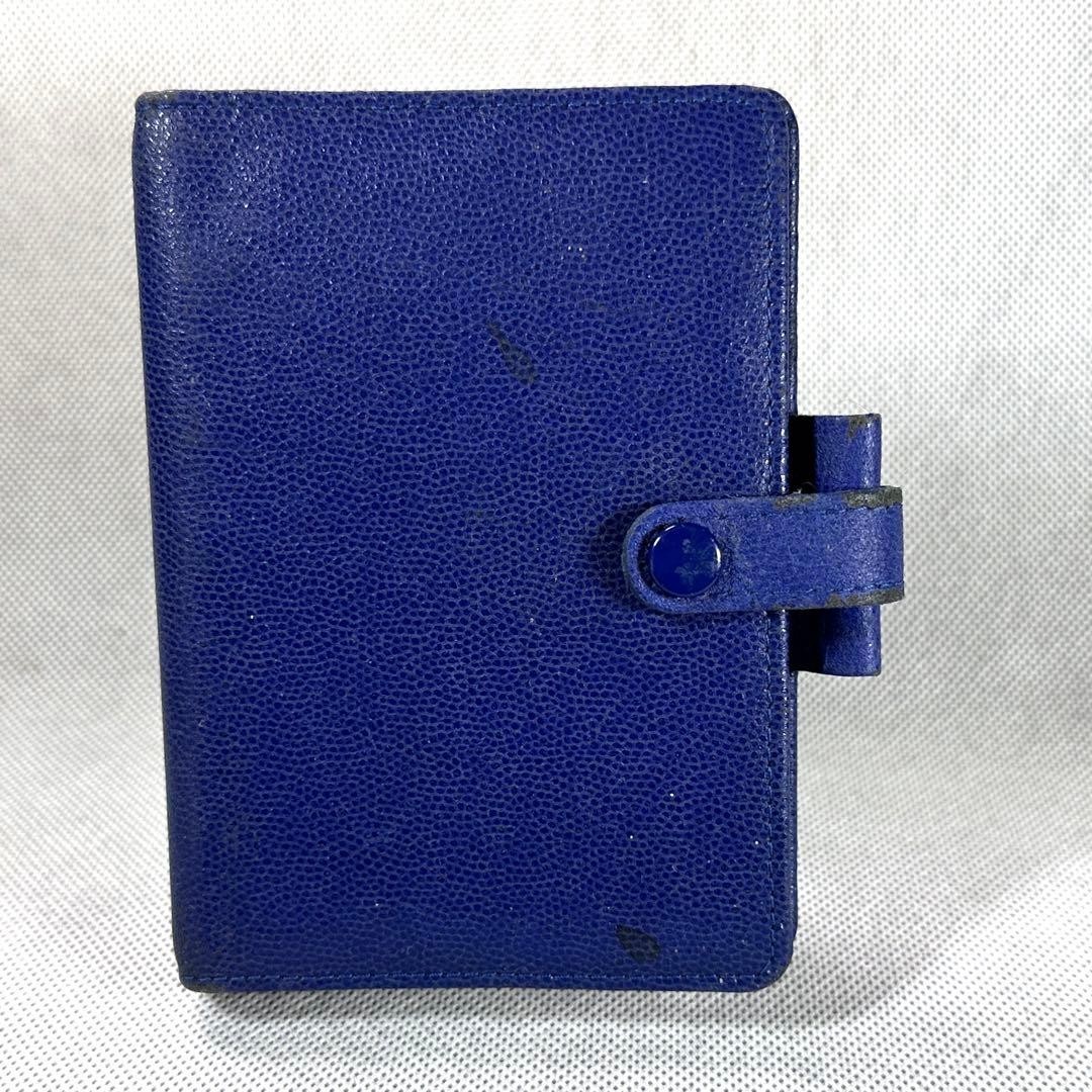 Filofax Piccadilly M5 Size Genuine Leather System Planner Vintage Used