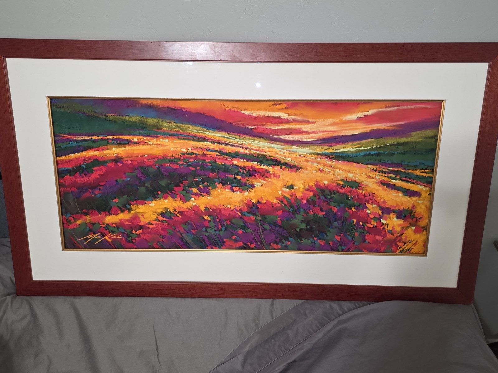 Original Golden Dream By Michael McKee Beautifully Framed. 48x26
