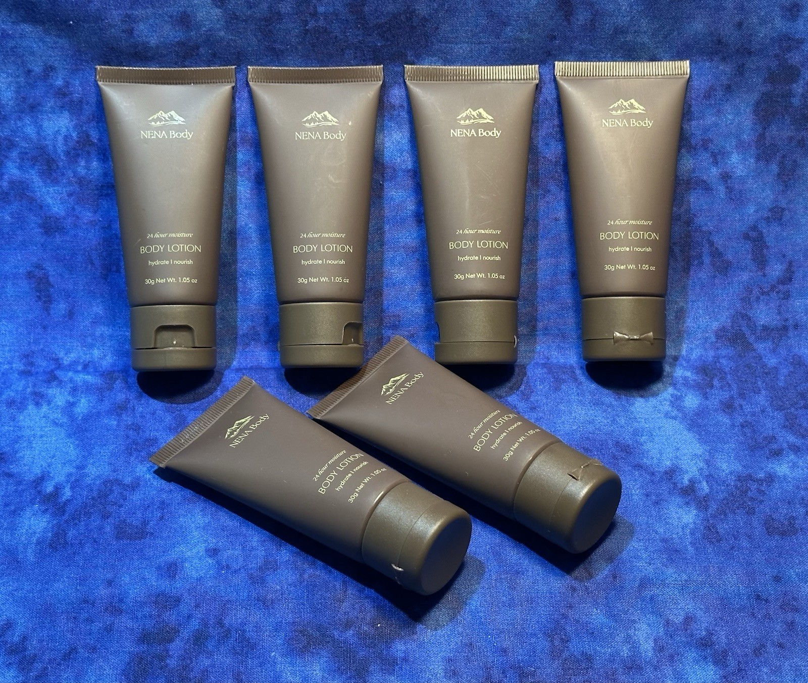 6 pc Lot ~ NENA Body ~ 24 Hr Moisture Body Lotion ~ 1.05oz / 30mL ~ New ~ 6X 6 pc Lot ~ NENA Body ~ 24 Hr Moisture Body Lotion ~ 1.05oz / 30mL ~ New ~ 6X