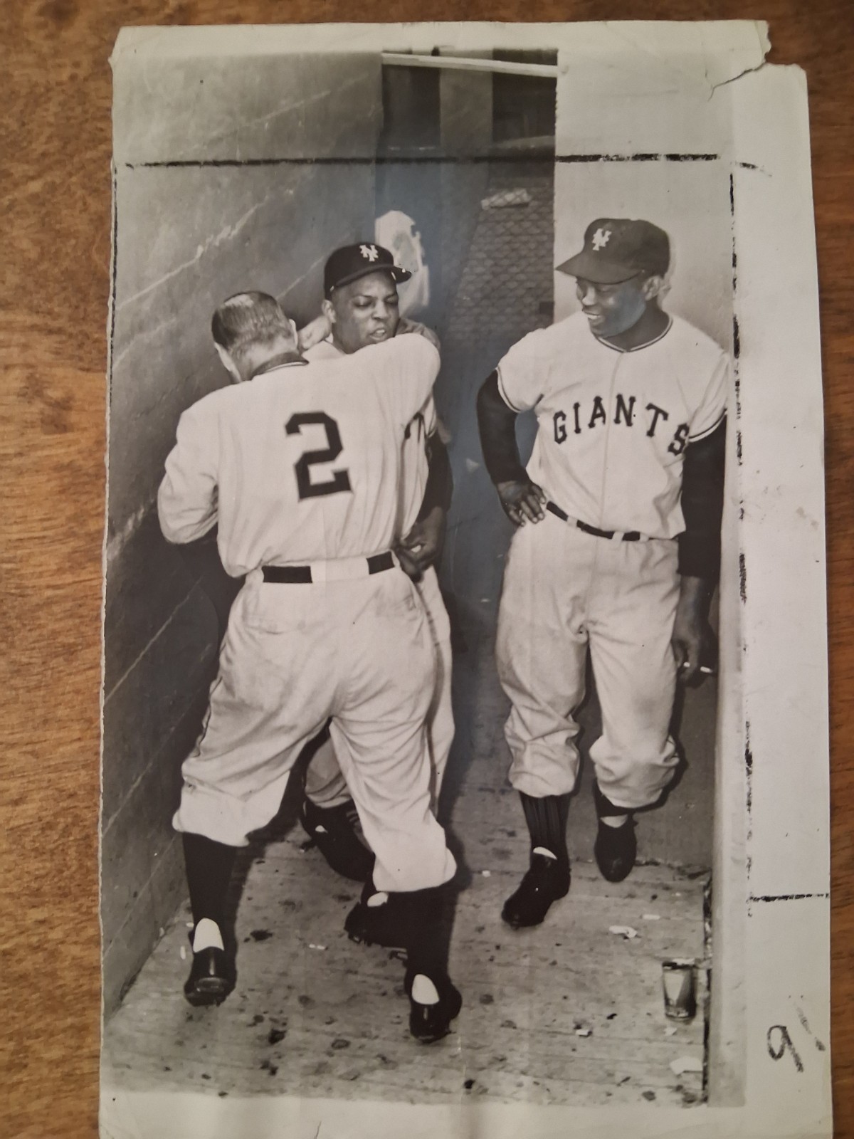 Willie Mays Montie Irvin Join Giants From Army 1954 Original Press Photo Hs1488