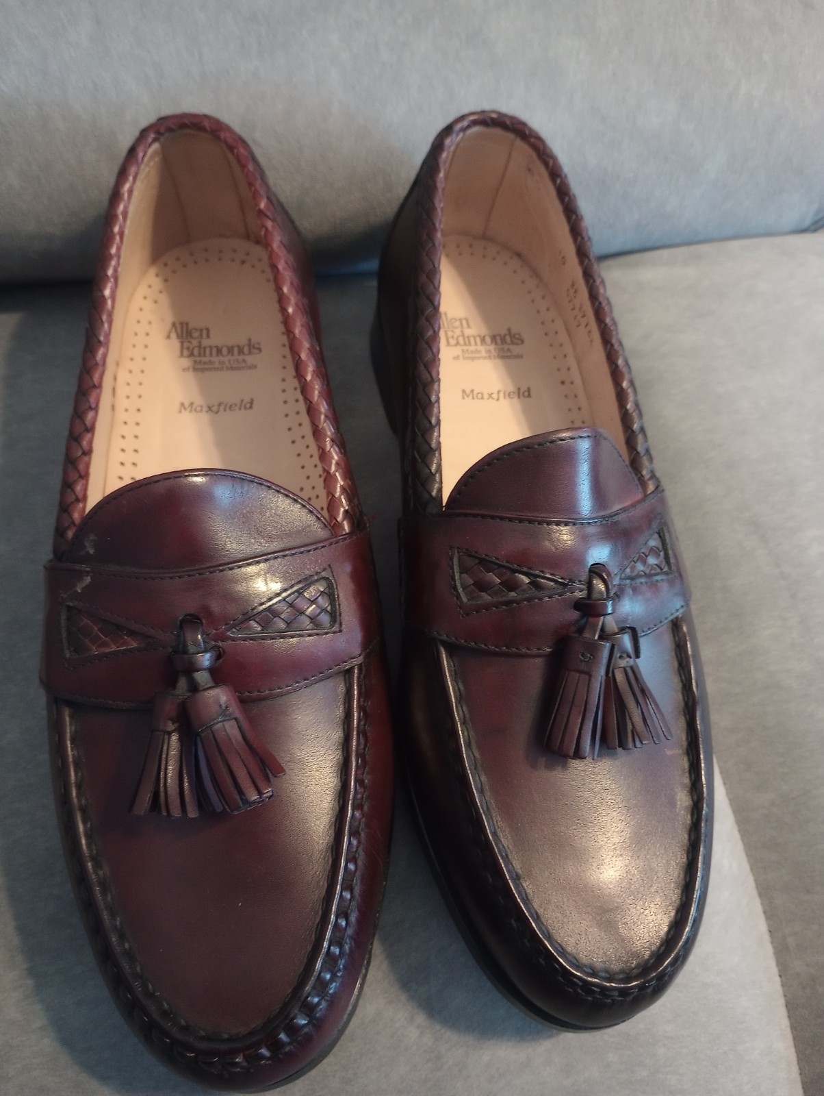 Allen Edmonds Made In USA Of Imported Materials Maxfield Size 10 1/2 And 10