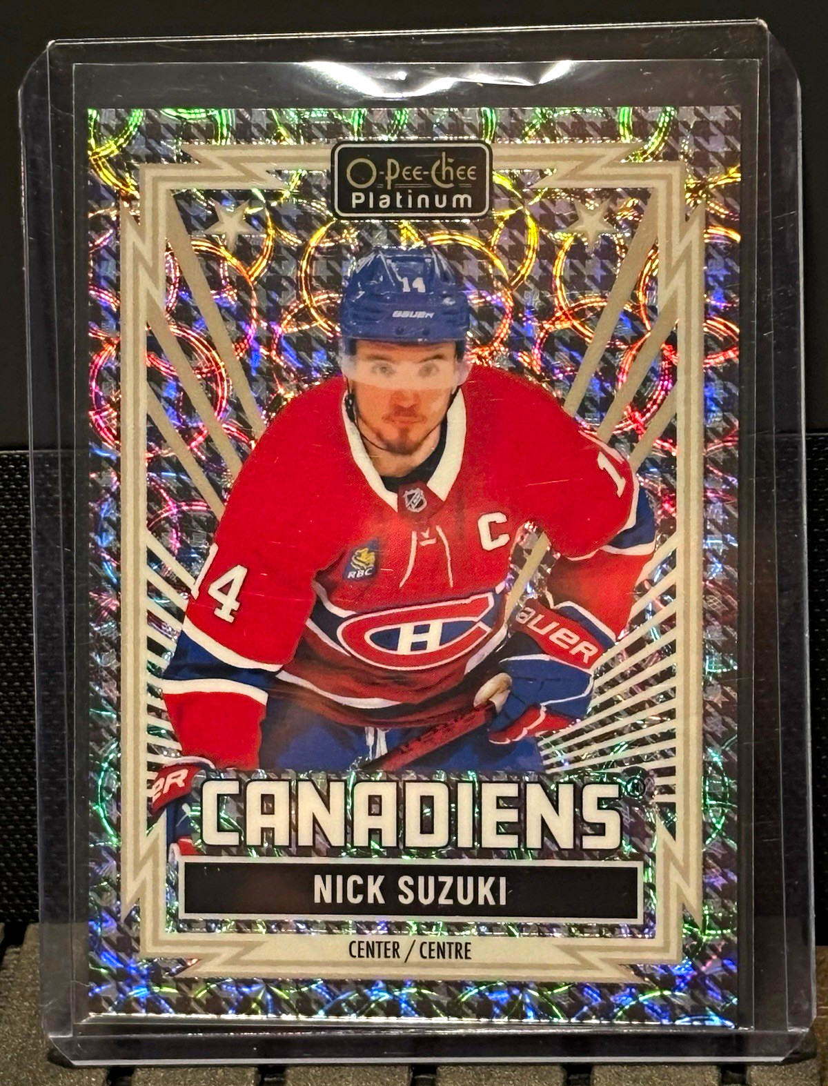 Upper Deck 2025-26 O-Pee-Chee Platinum Nick Suzuki #R-39 Houndstooth 10/15 Upper Deck 2025-26 O-Pee-Chee Platinum Nick Suzuki #R-39 Houndstooth 10/15