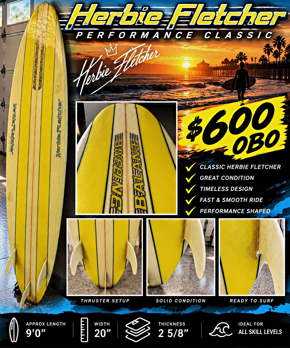 Herbie Fletcher Performance Classic 9\'0\