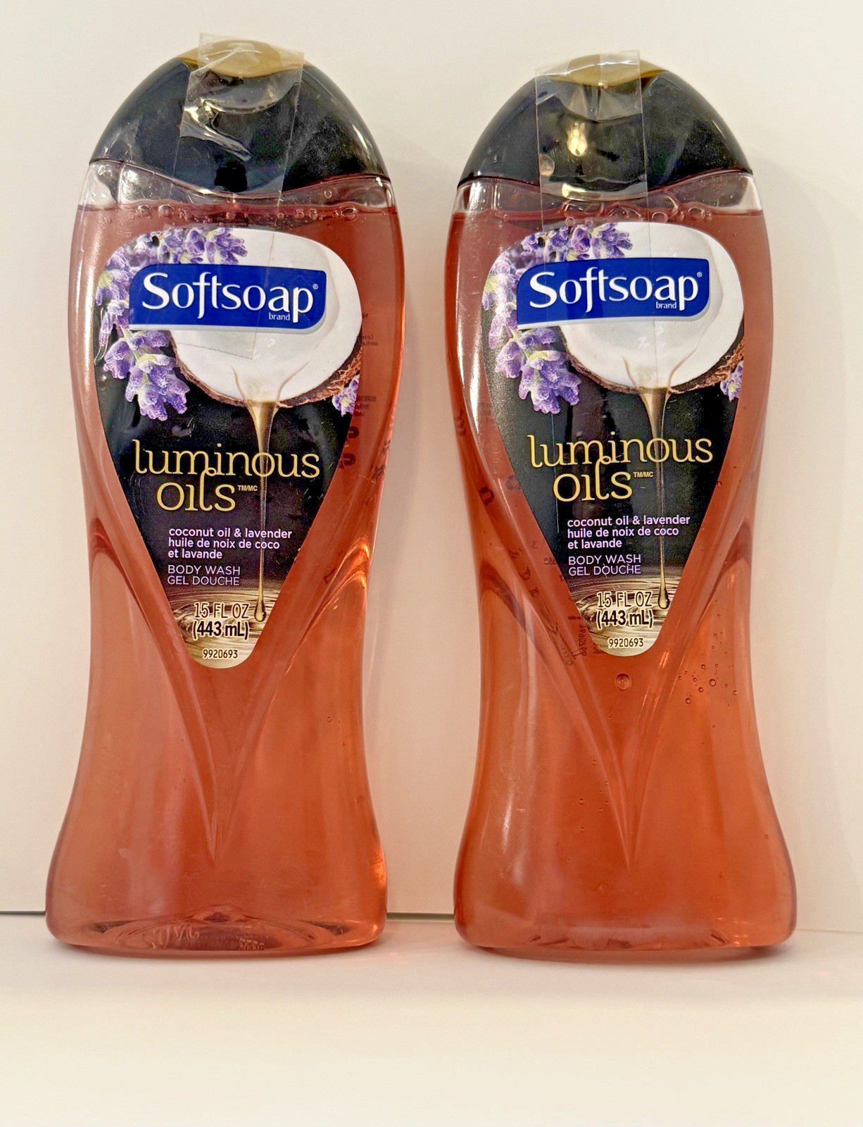 Softsoap Body Wash Luminous Oils - Coconut Oil & Lavender Pack of 2 Bottles 15fl