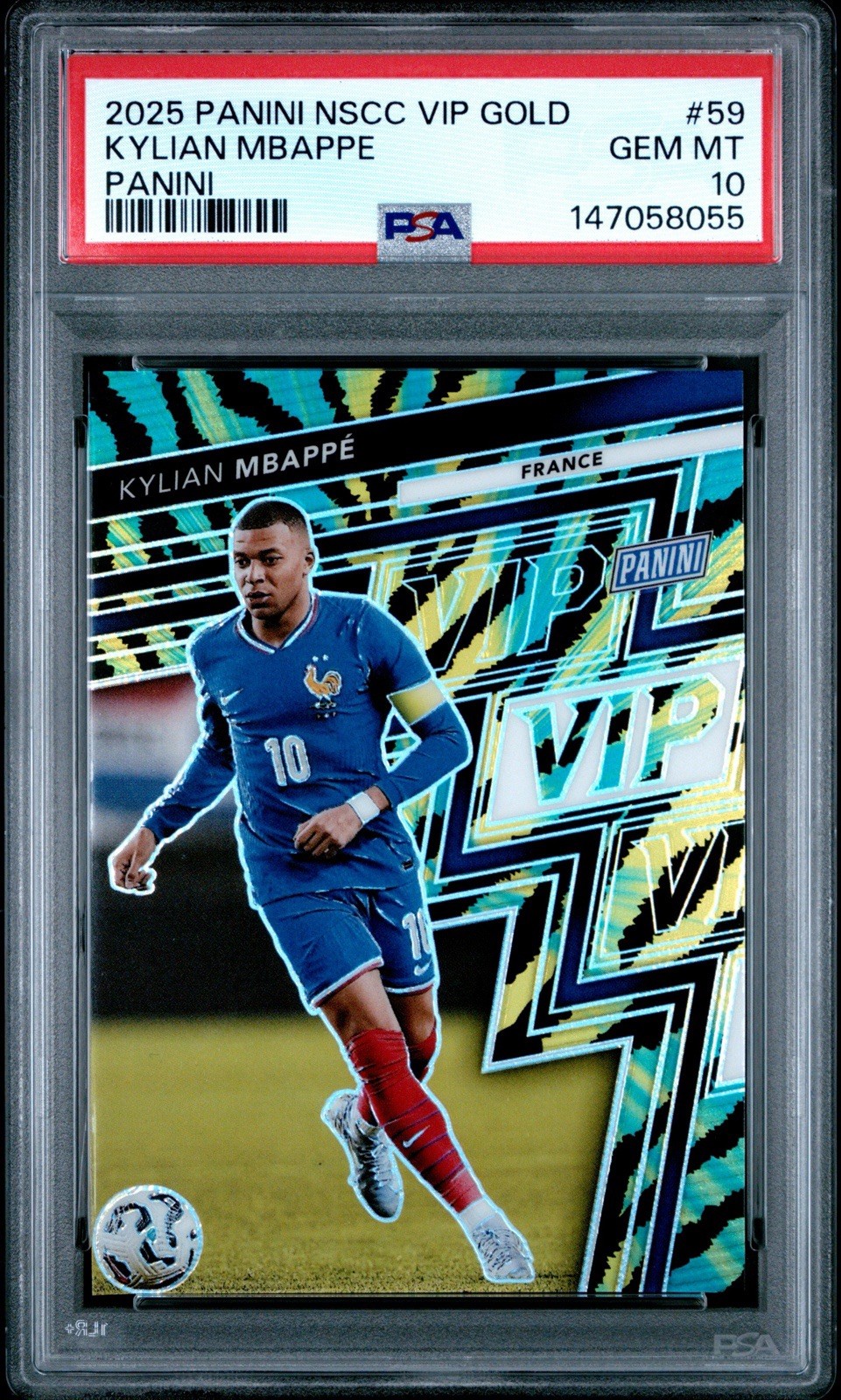 2025 Panini NSCC VIP GOLD Kylian Mbappe PSA 10 France