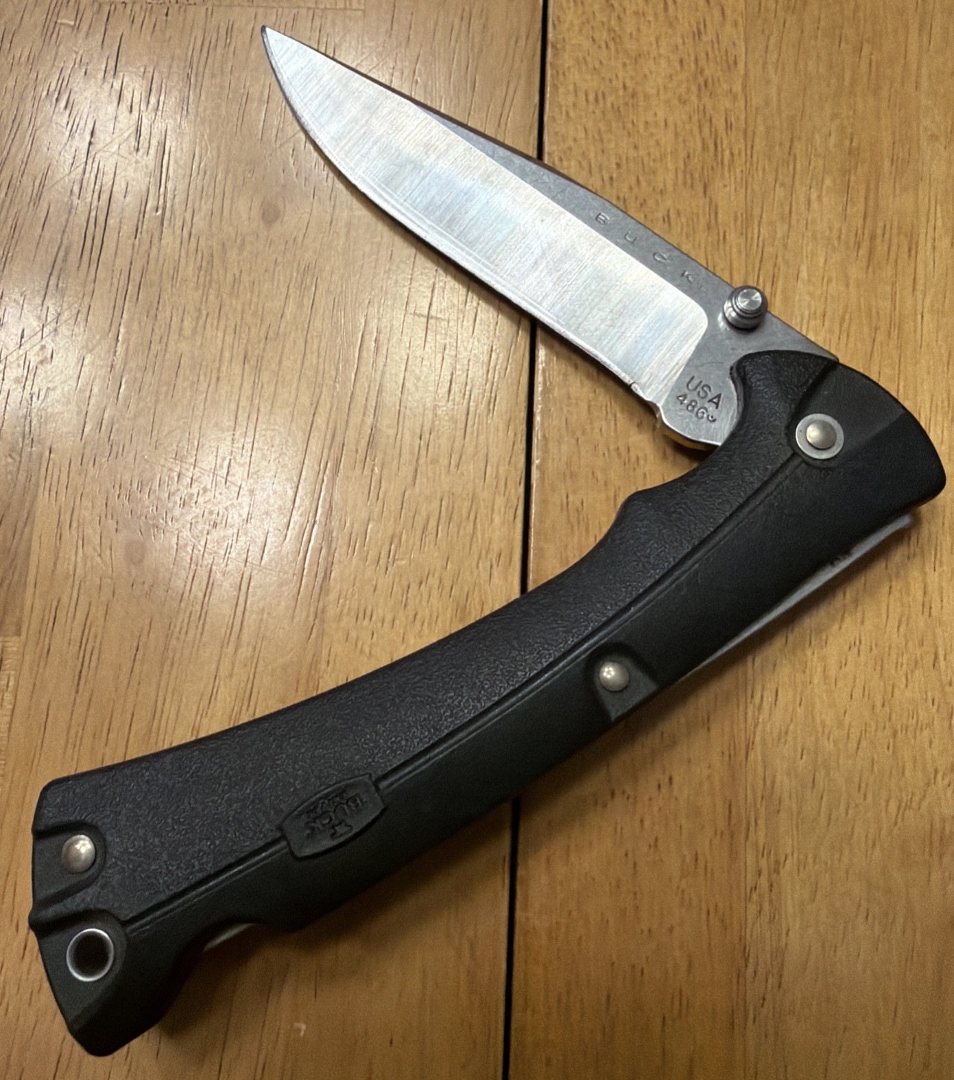 2014 BUCK USA 486 Bucklite MAX Large Folding Knife Discontinued Slightly Used
