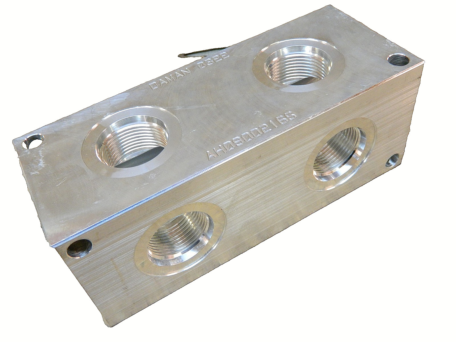 DAMAN AH0900216S  0322  2 Station Header Manifold  Aluminum SAE Ports
