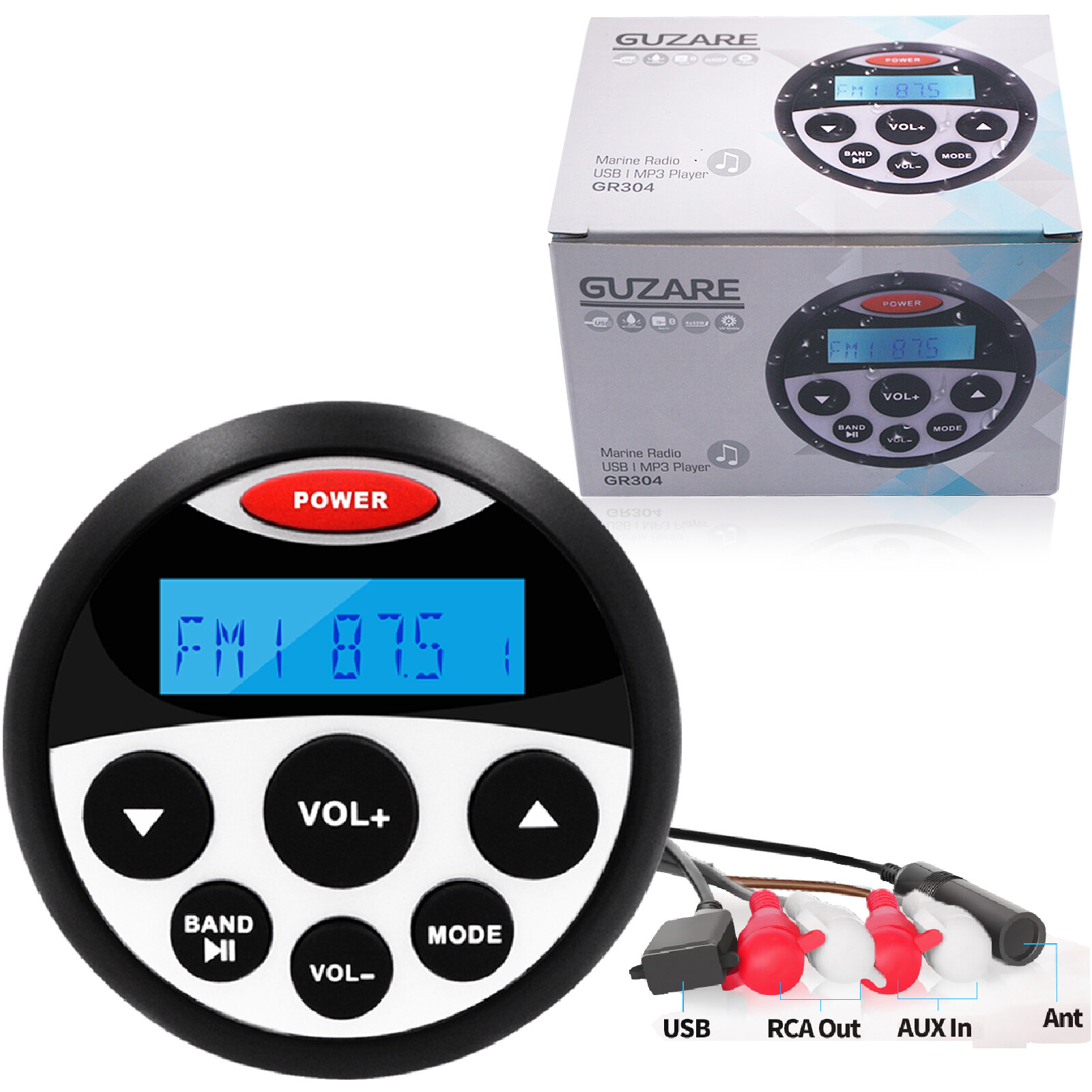 Marine Radio Bluetooth Stereo Digital Media System Receiver for Yacht Boat