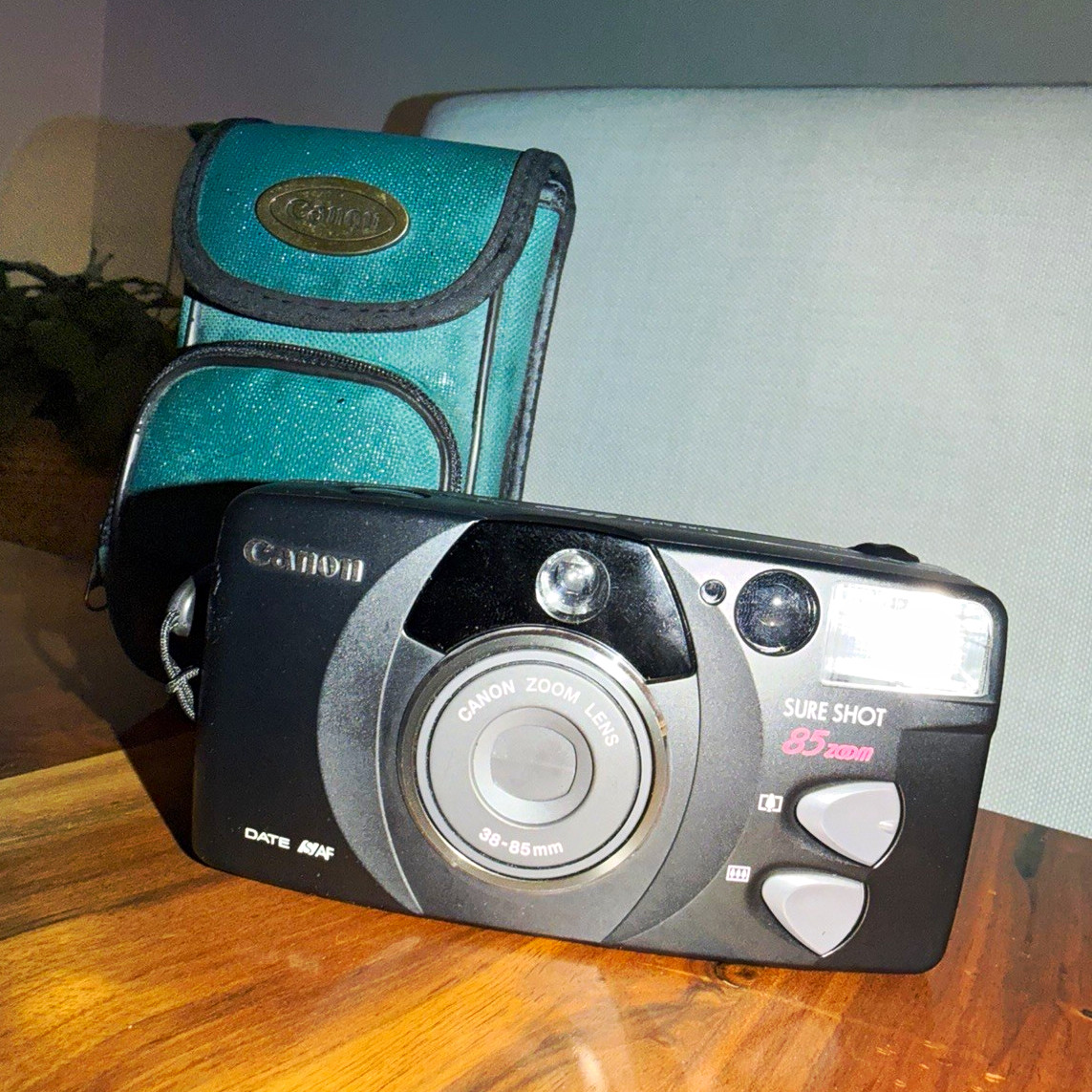 Canon Sure Shot 85 Zoom Compact 35mm Film Camera 2.2x Zoom Case