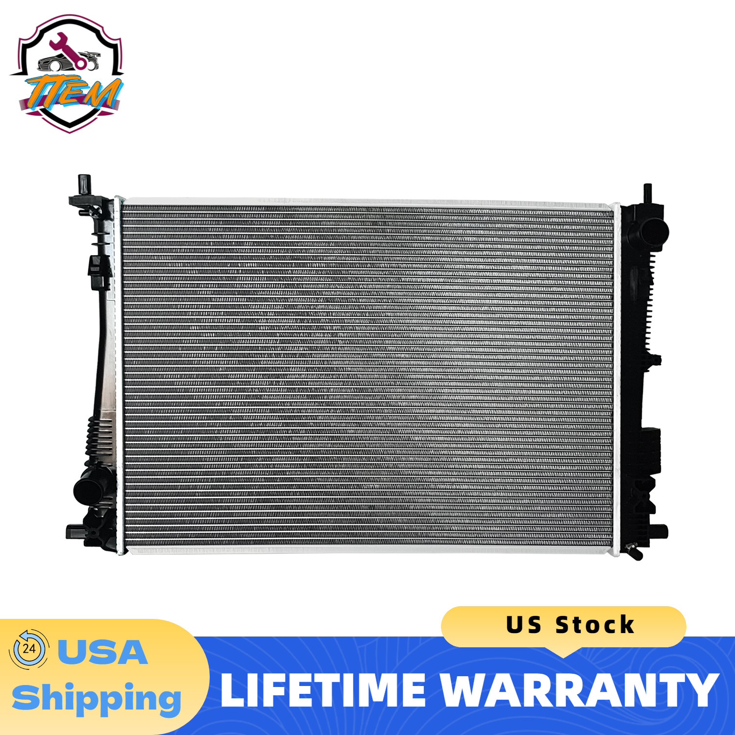 13641 Radiator For 2017-2023 Chrysler Pacifica 2020-2023 Chrysler Voyager 3.6L