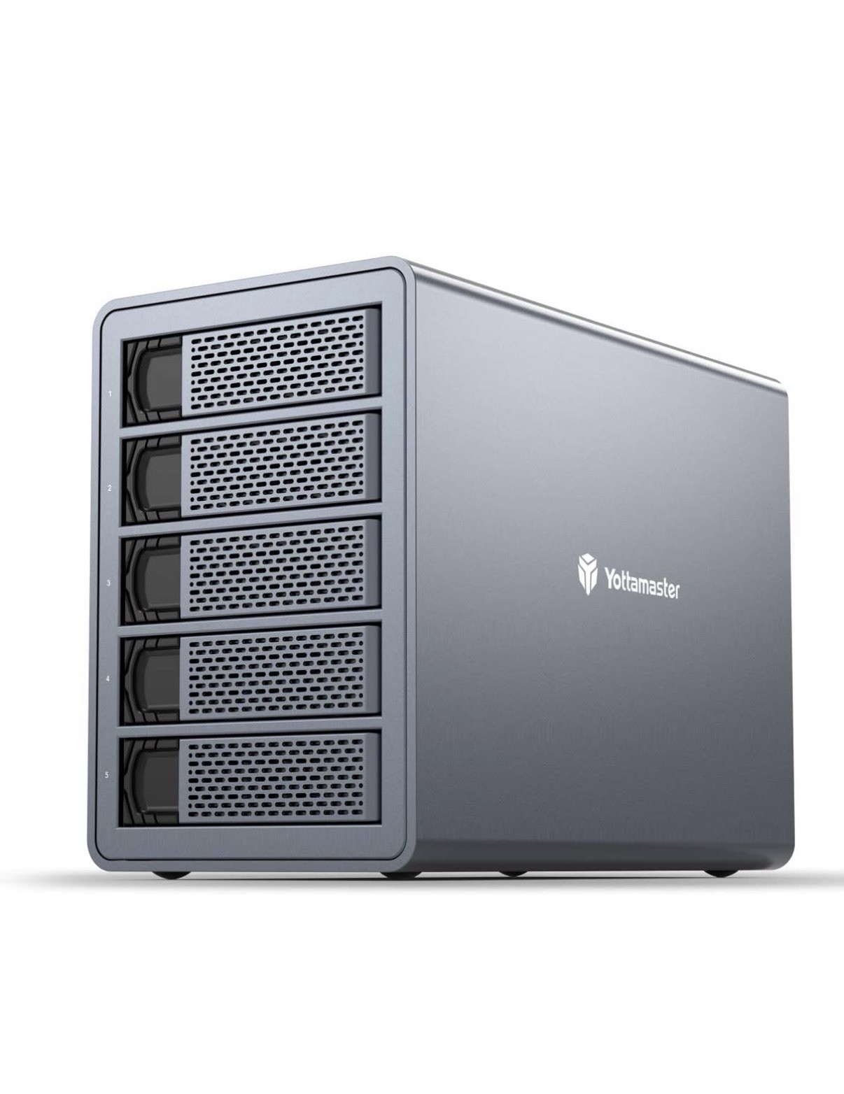 Yottamaster 5 Bay RAID Hard Drive Enclosure, Aluminum 2.5 Yottamaster 5 Bay RAID Hard Drive Enclosure, Aluminum 2.5