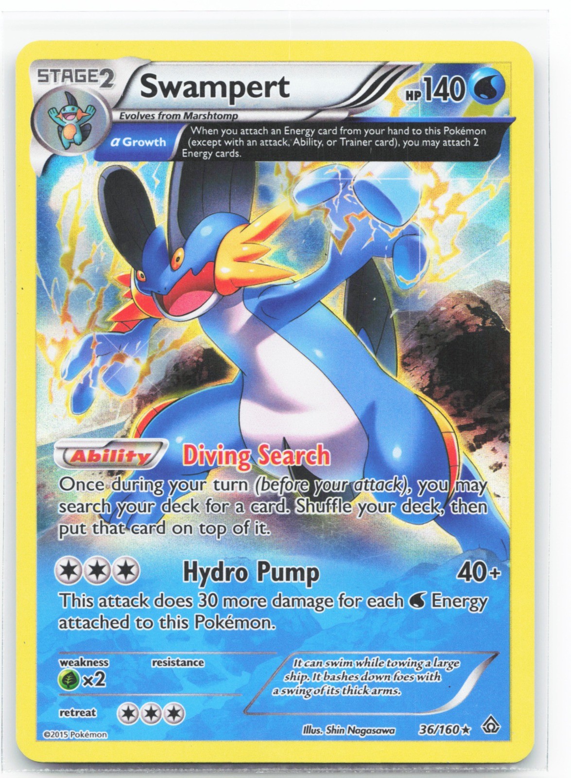 Swampert (Alpha) 36/160 Holofoil | XY - Primal Clash - LP
