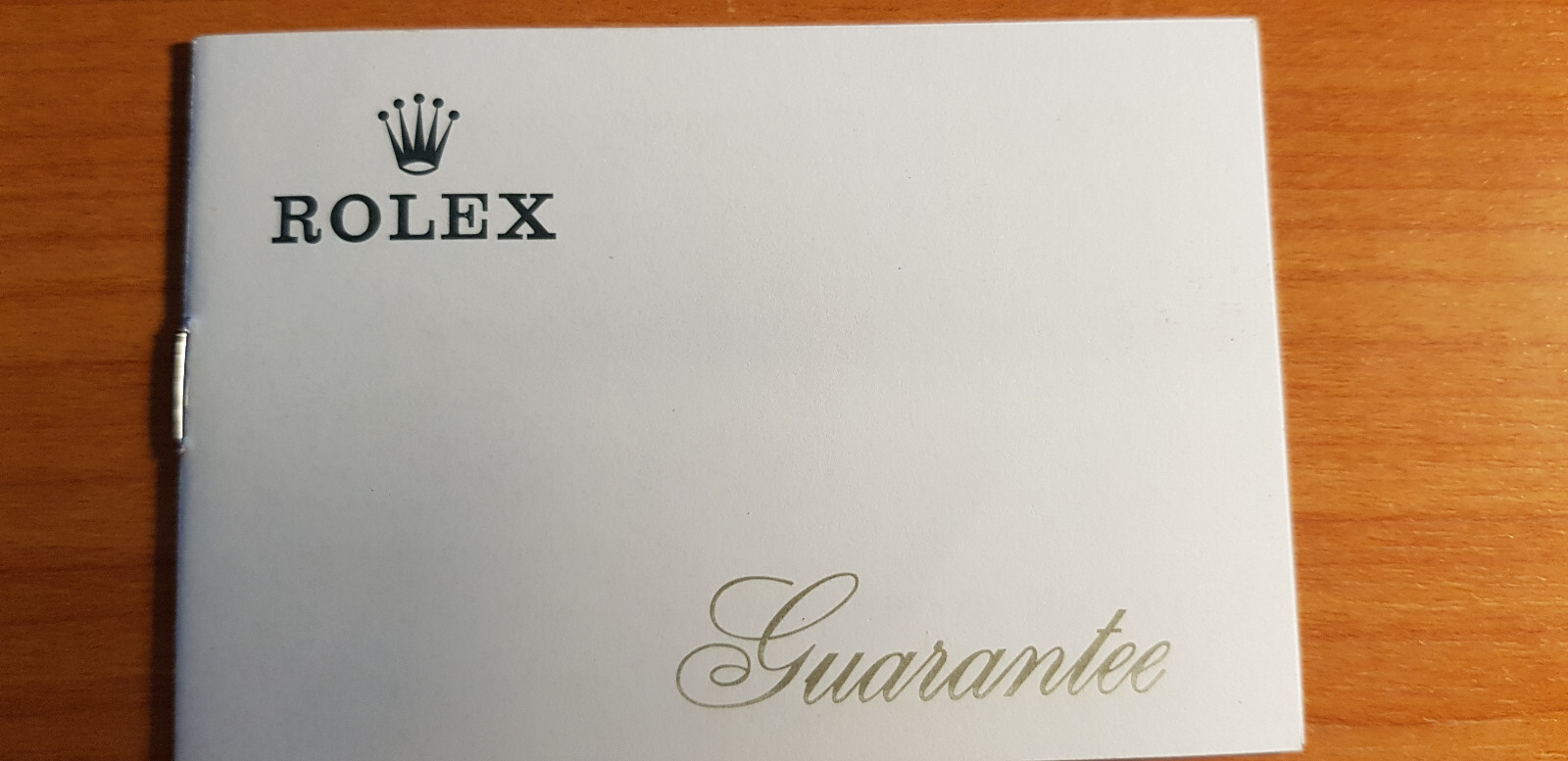 Rolex Guarante booklet english 1971 ref11.818-573.02-971-100 in good condition
