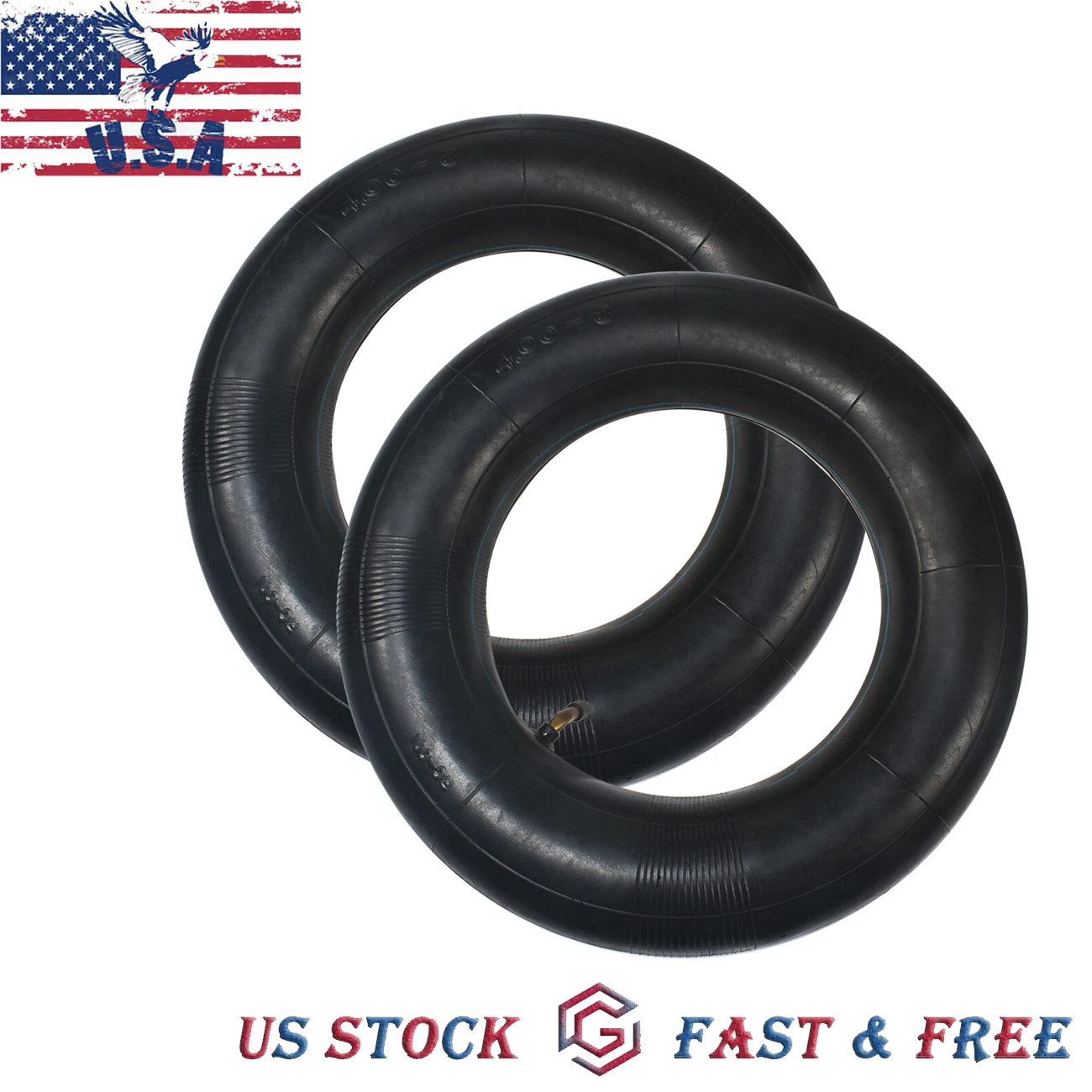 2pcs 4.80/4.00-8 4.00-8 4.00x8 400-8 4.80-8 4.8-8 Inner Tube TR87 Heavy Duty