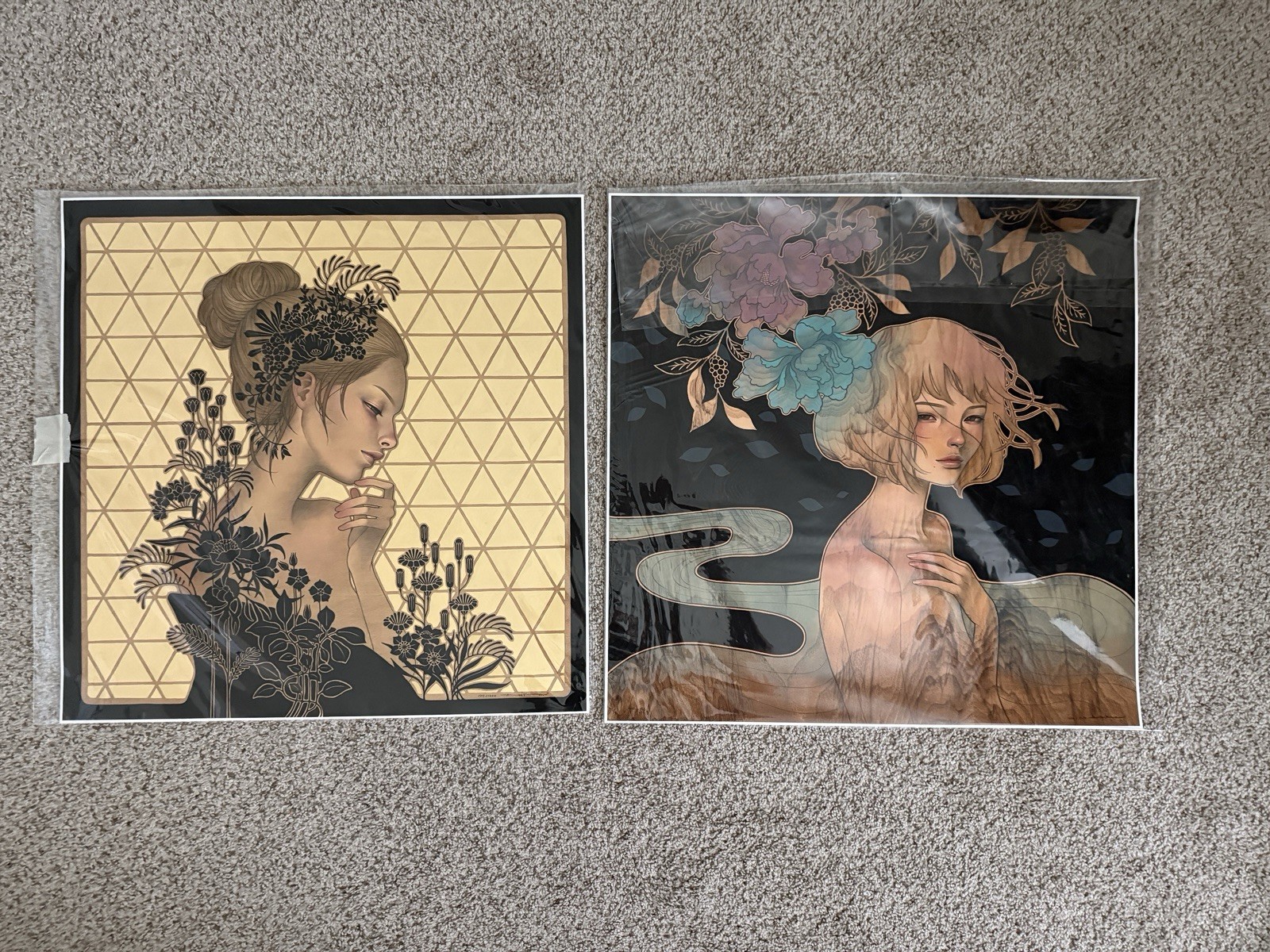 2 Audrey Kawasaki Signed Giclée Prints “Maybe Tomorrow” + “It Was You” 2014