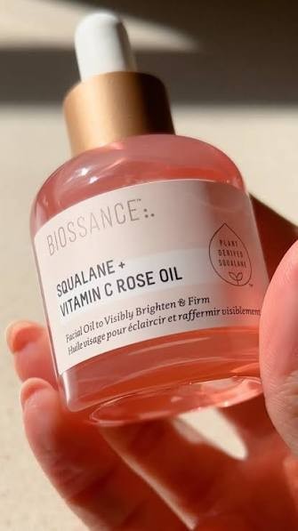 Biossance Squalane + Vitamin C Rose Oil – 30 mL / 1 oz – New and Sealed.