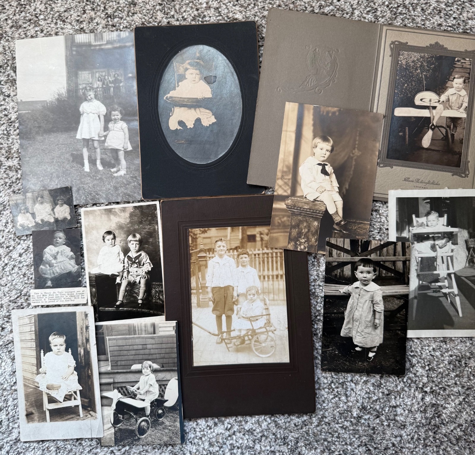 Lot of Early 1900s Baby Portraits 