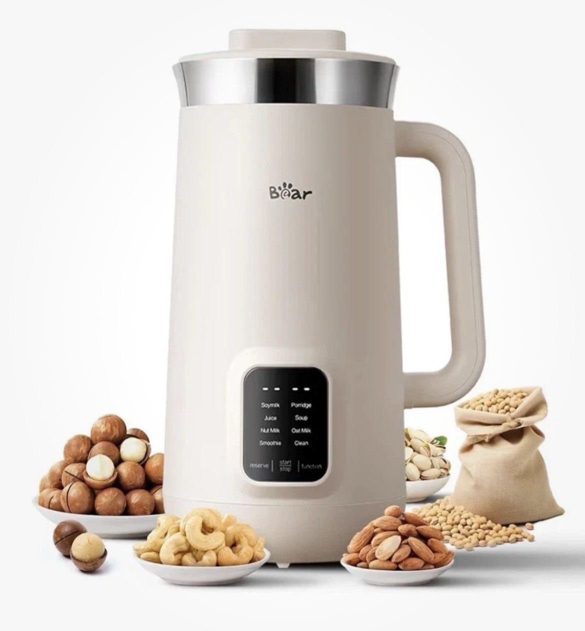 Bear 8 in 1 Nut Milk Maker Machine, 40oz/1.2L Soy Milk Maker with Self Clean NEW Bear 8 in 1 Nut Milk Maker Machine, 40oz/1.2L Soy Milk Maker with Self Clean NEW