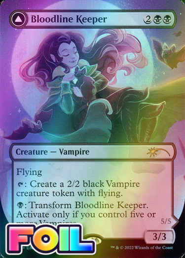 x1 Bloodline Keeper // Lord of Lineage SLD MTG 1157 FOIL BORDERLESS RARE M/NM 1x
