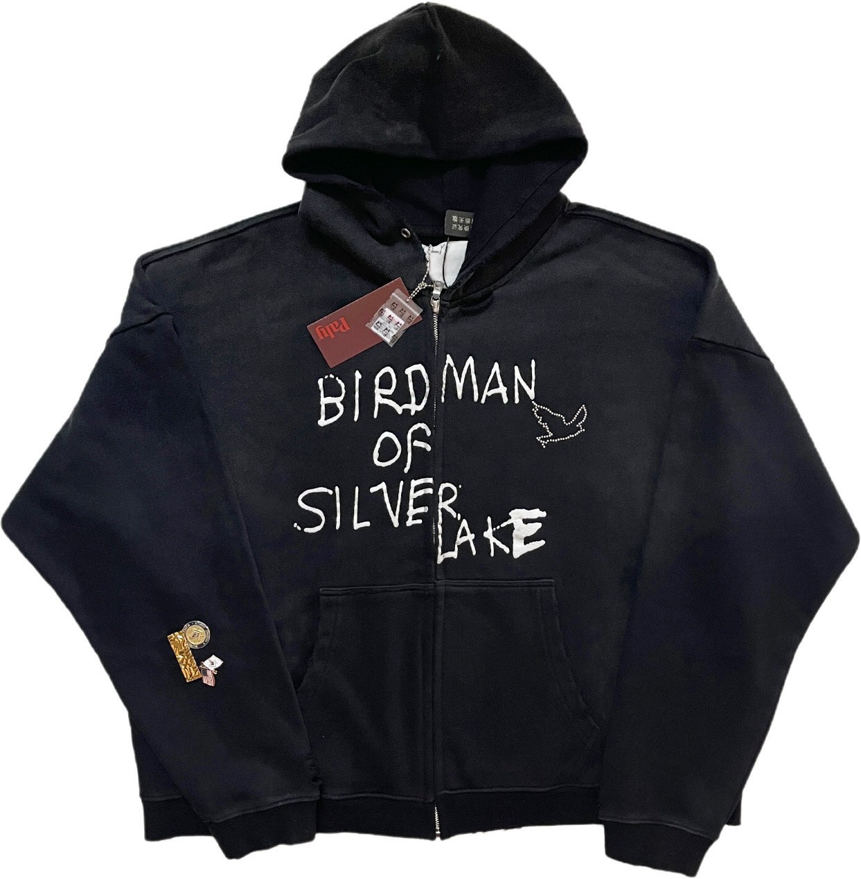 AMERICAN VINTAGE HOODED HOODIE UNISEX ZIPPER HIGH STREET JUMPER SWEATSHIRT COAT