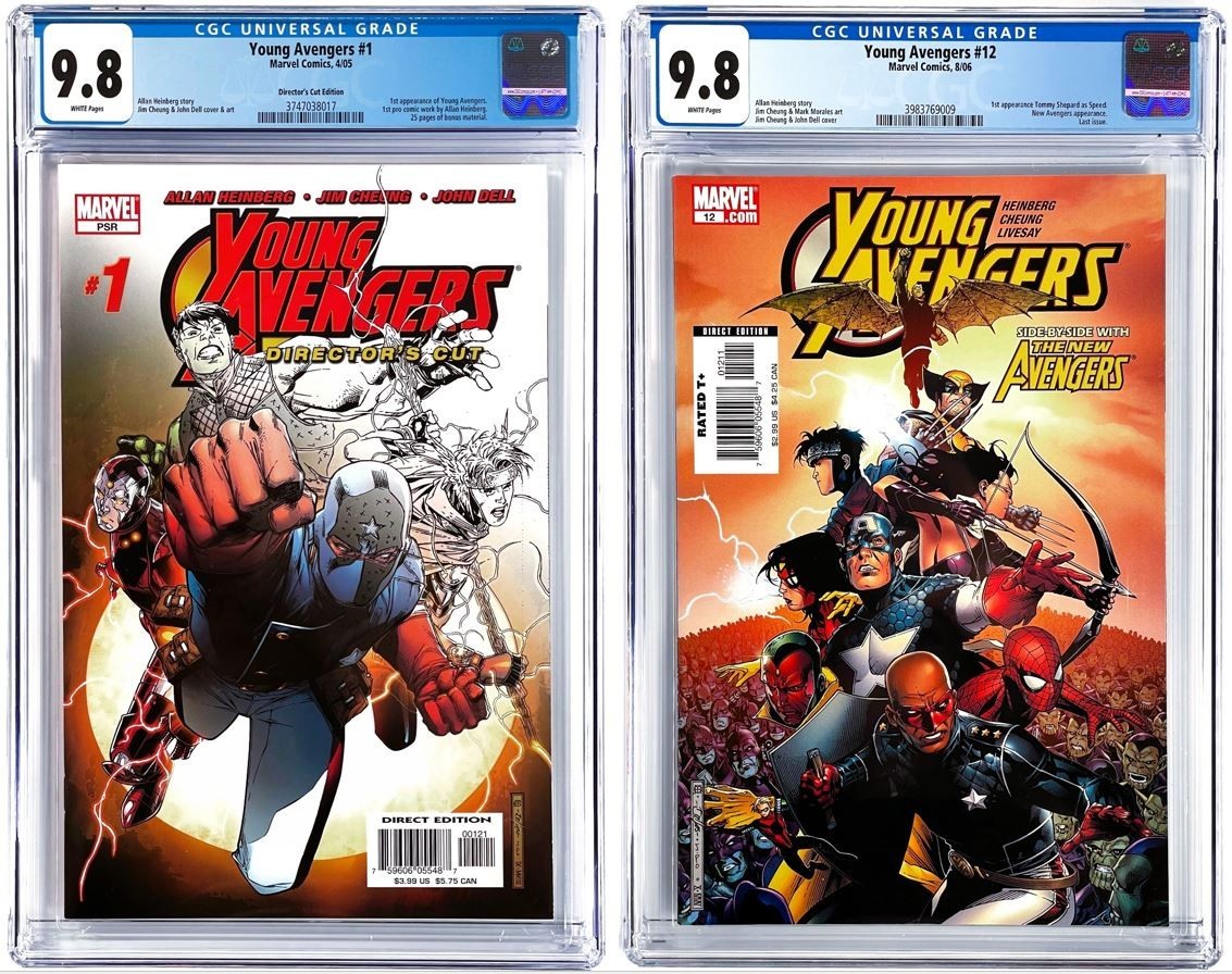 Young Avengers #1 CGC 9.8 WP 2005 Marvel Comics 1st Appearance Kate Bishop + 12